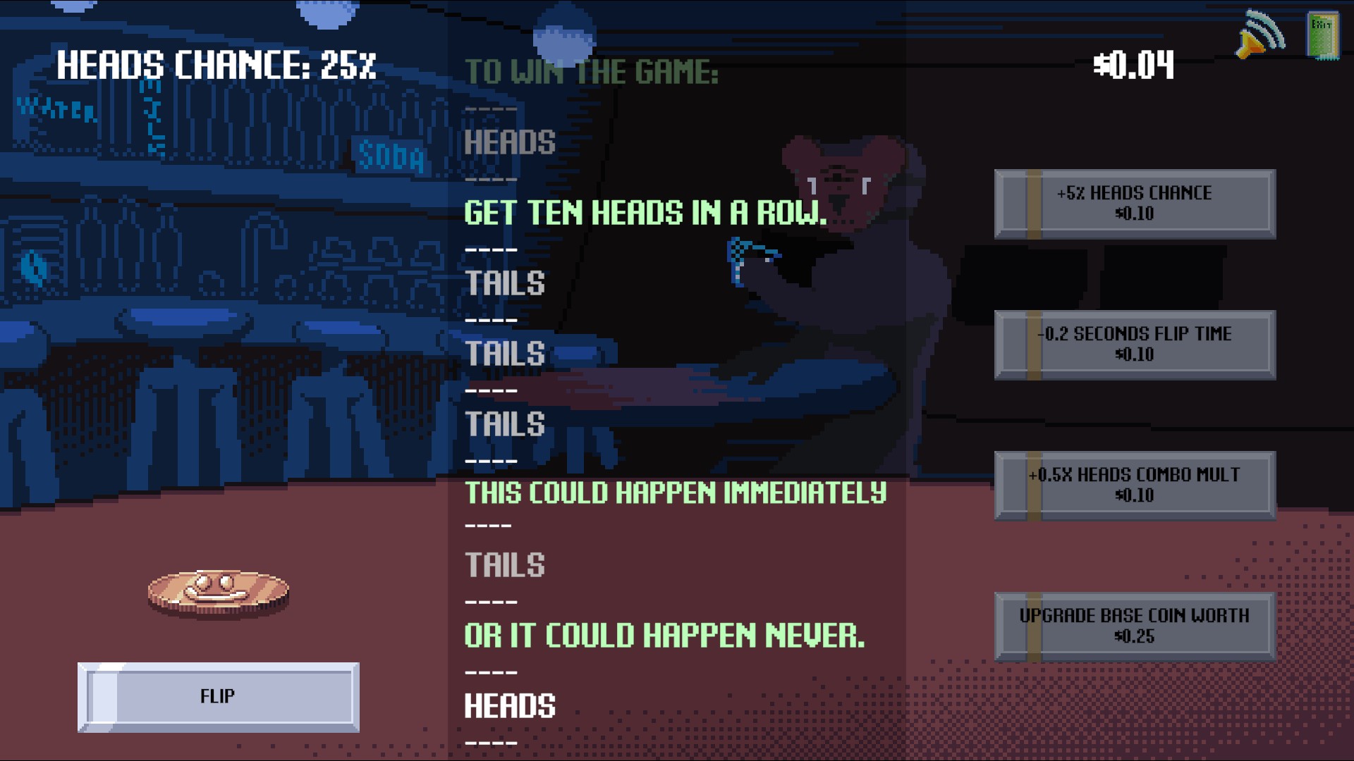 Unfair Flips declares that getting ten heads in a row could happen immediately—or never.