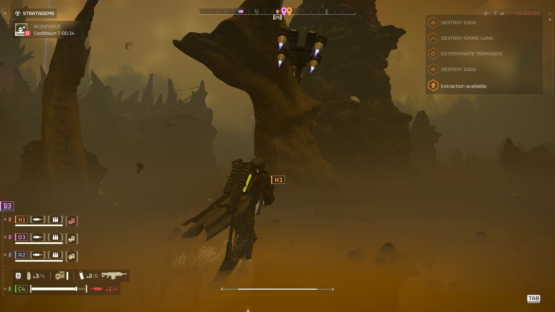 Assorted screenshots showing the desolate, infested hive worlds of Helldivers 2's latest update.