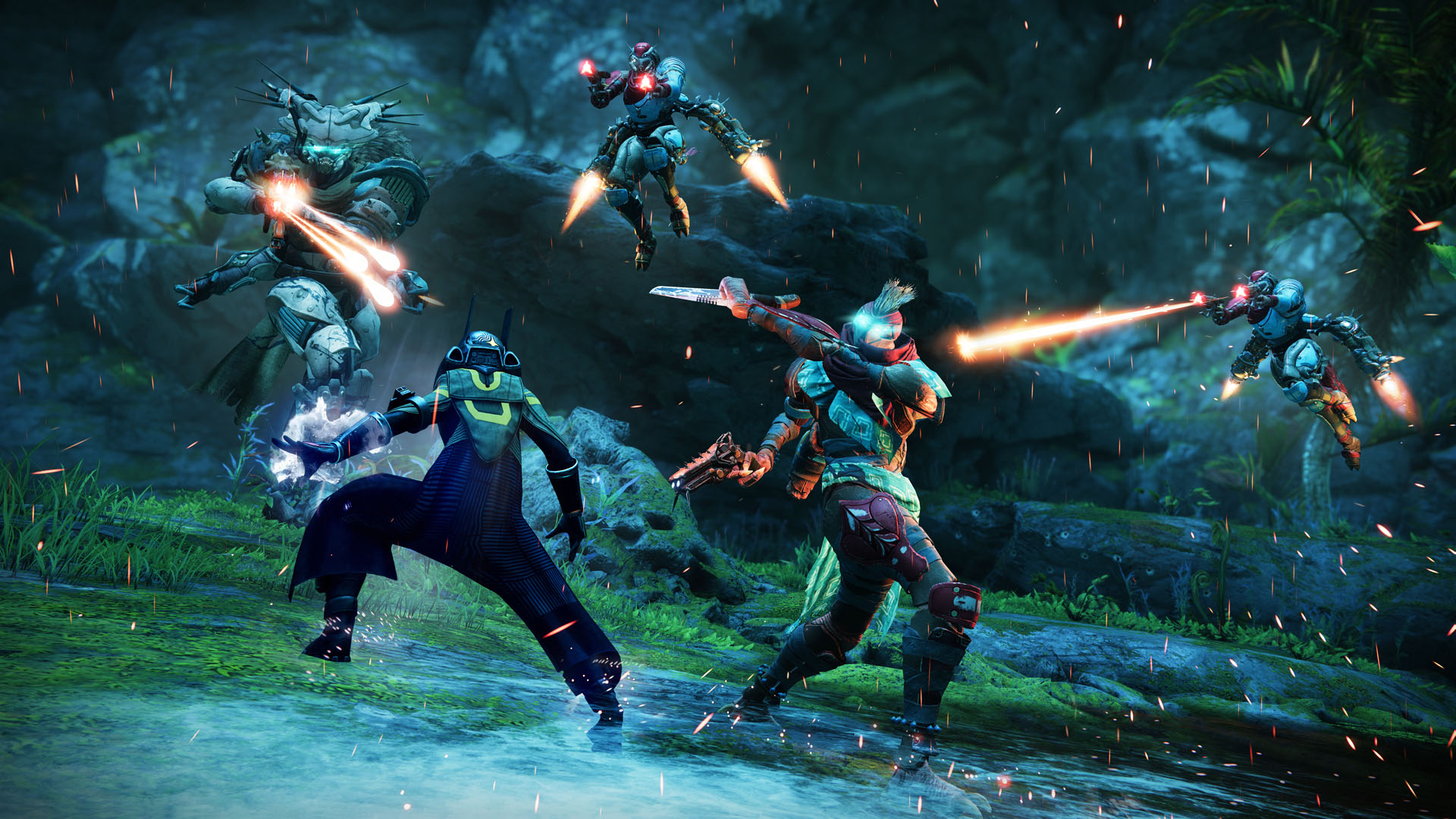 Images from Destiny 2's renegades expansion