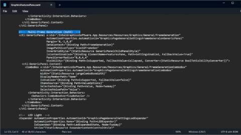 Yes, one line in a config file for Intel’s graphics software really does say ‘multi frame generation’ but we probably shouldn’t get our hopes up