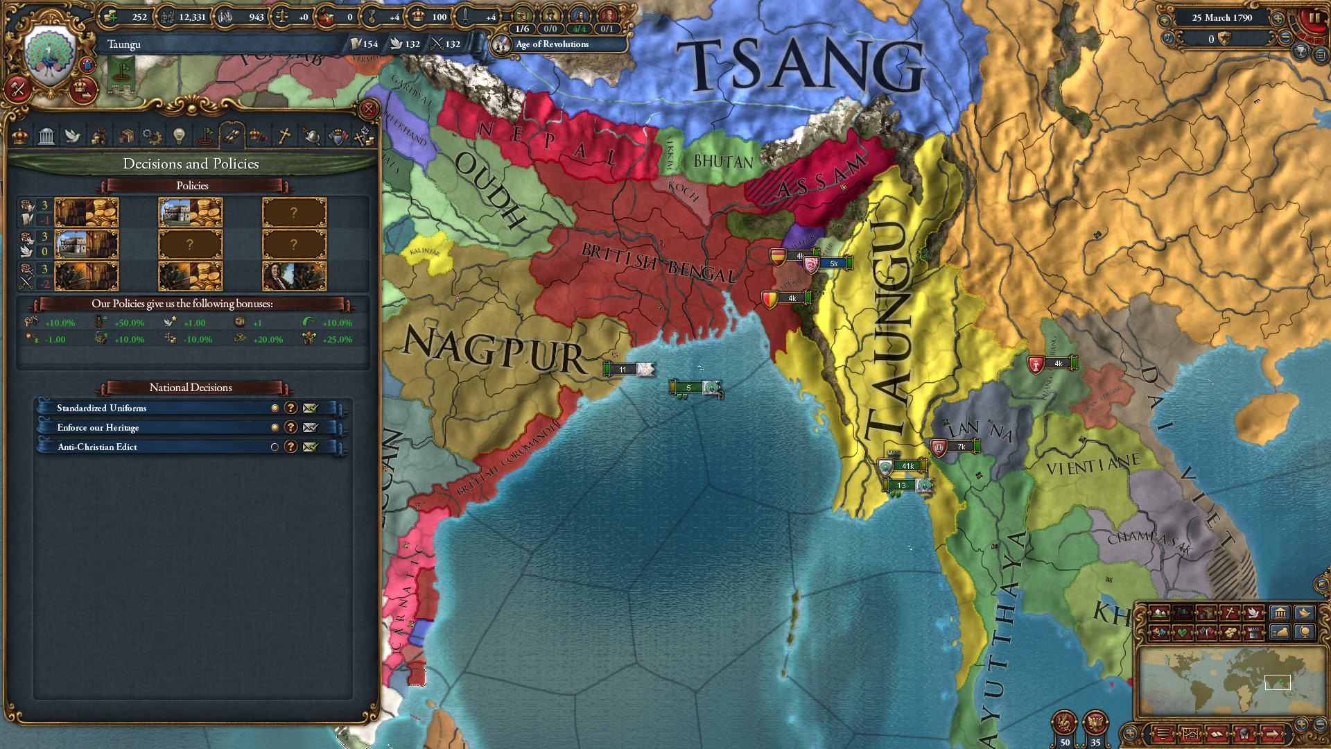 South Asia in EU4.