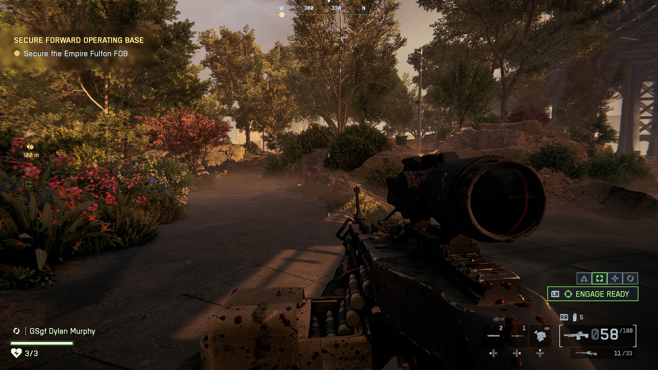 B6 dog tag locations - Path in a park