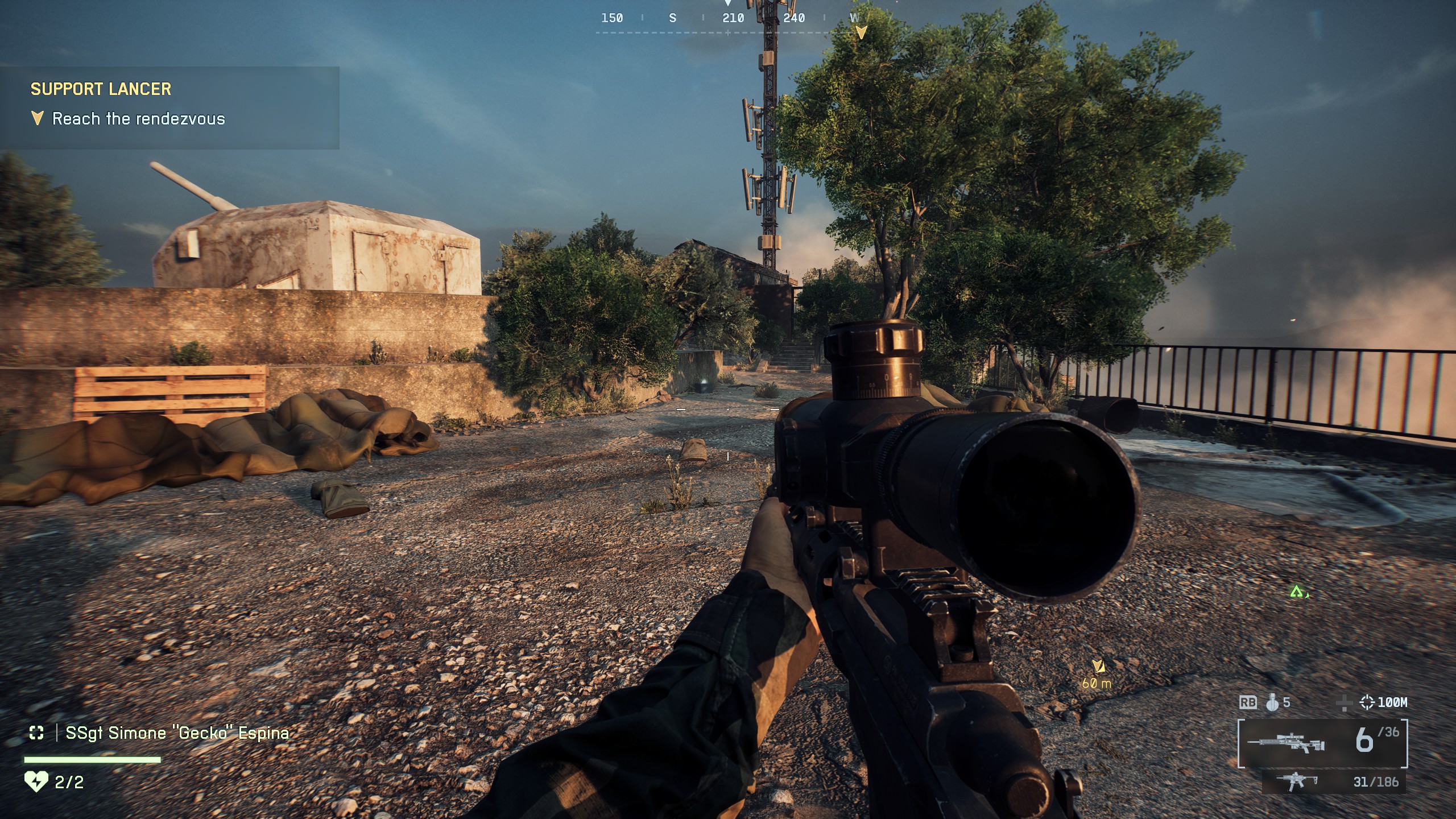 B6 dog tag locations - Artillery emplacement