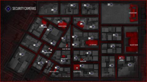 All security camera locations in Vampire: The Masquerade – Bloodlines 2