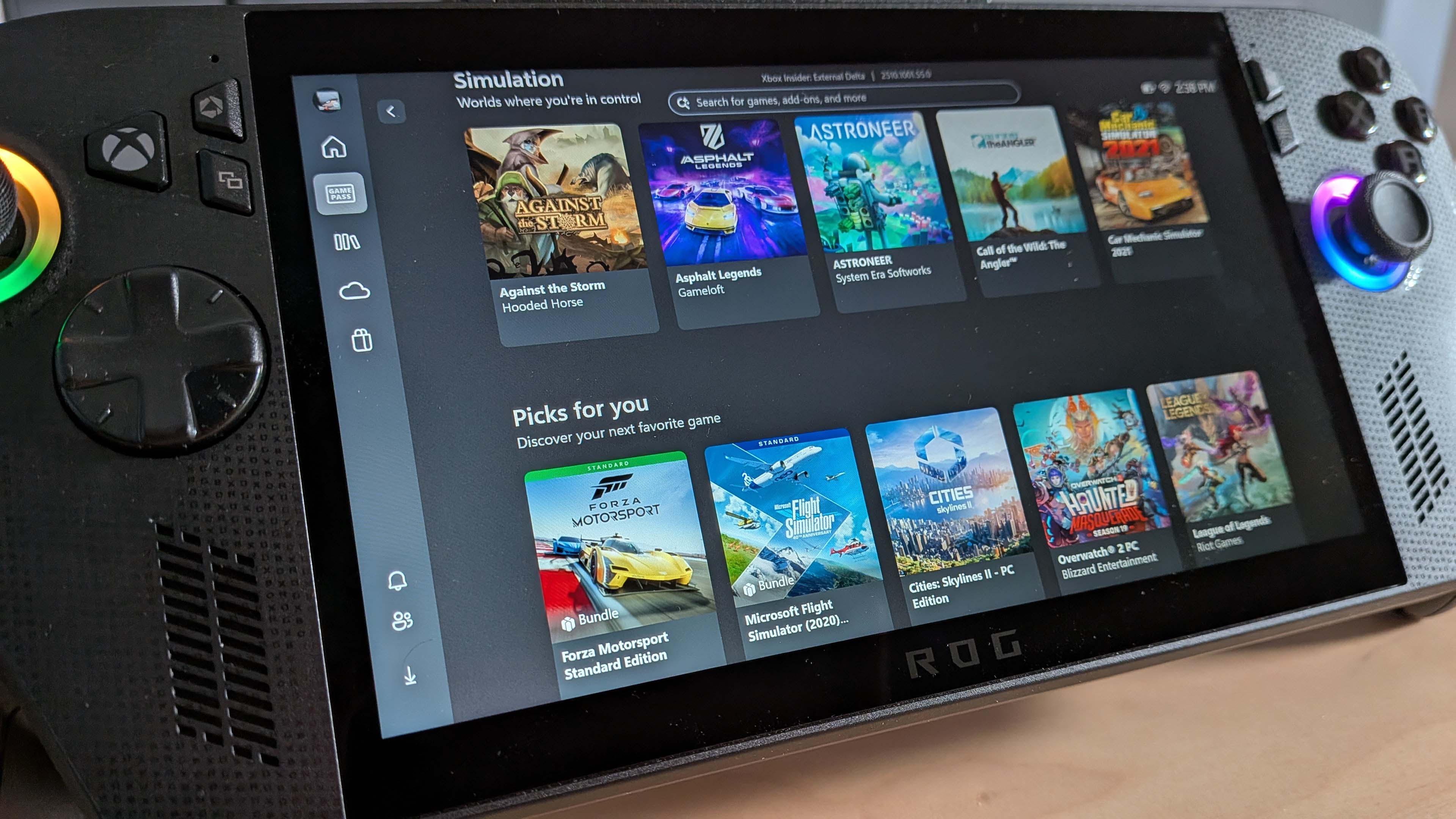 Asus ROG Xbox Ally X handheld gaming PC