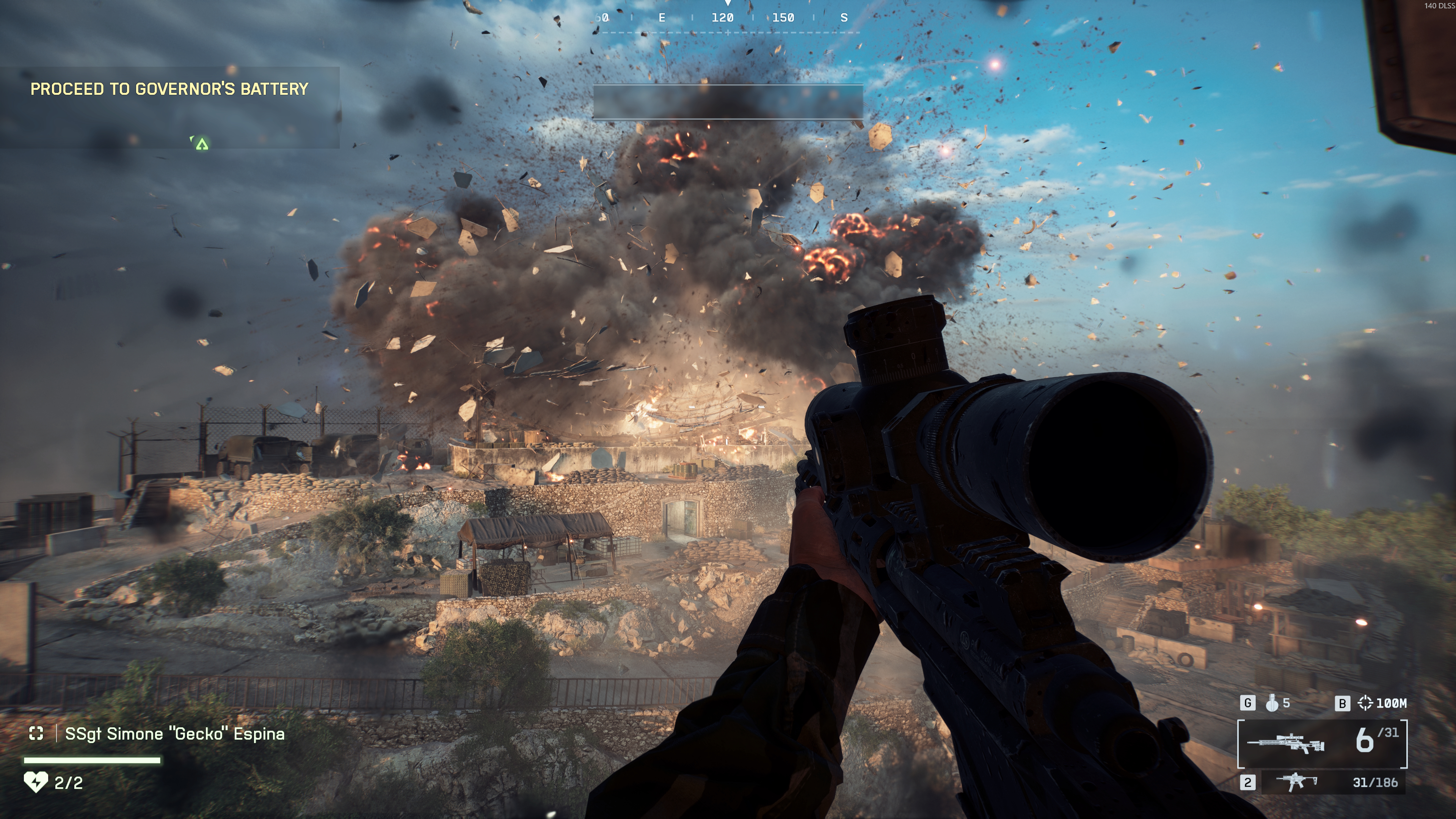 An explosion in Battlefield 6