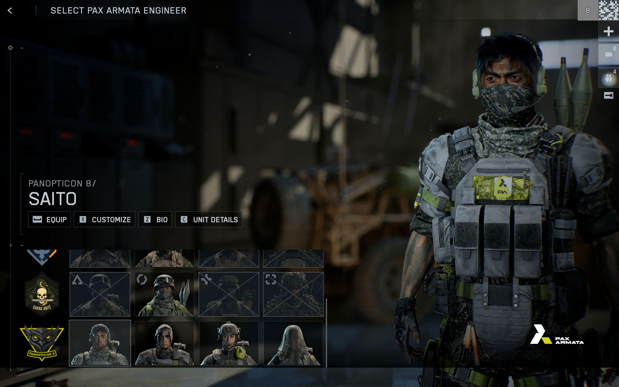 Battlefield 6 Season 1 skins: The Saito skin in the soldier customisation menu.