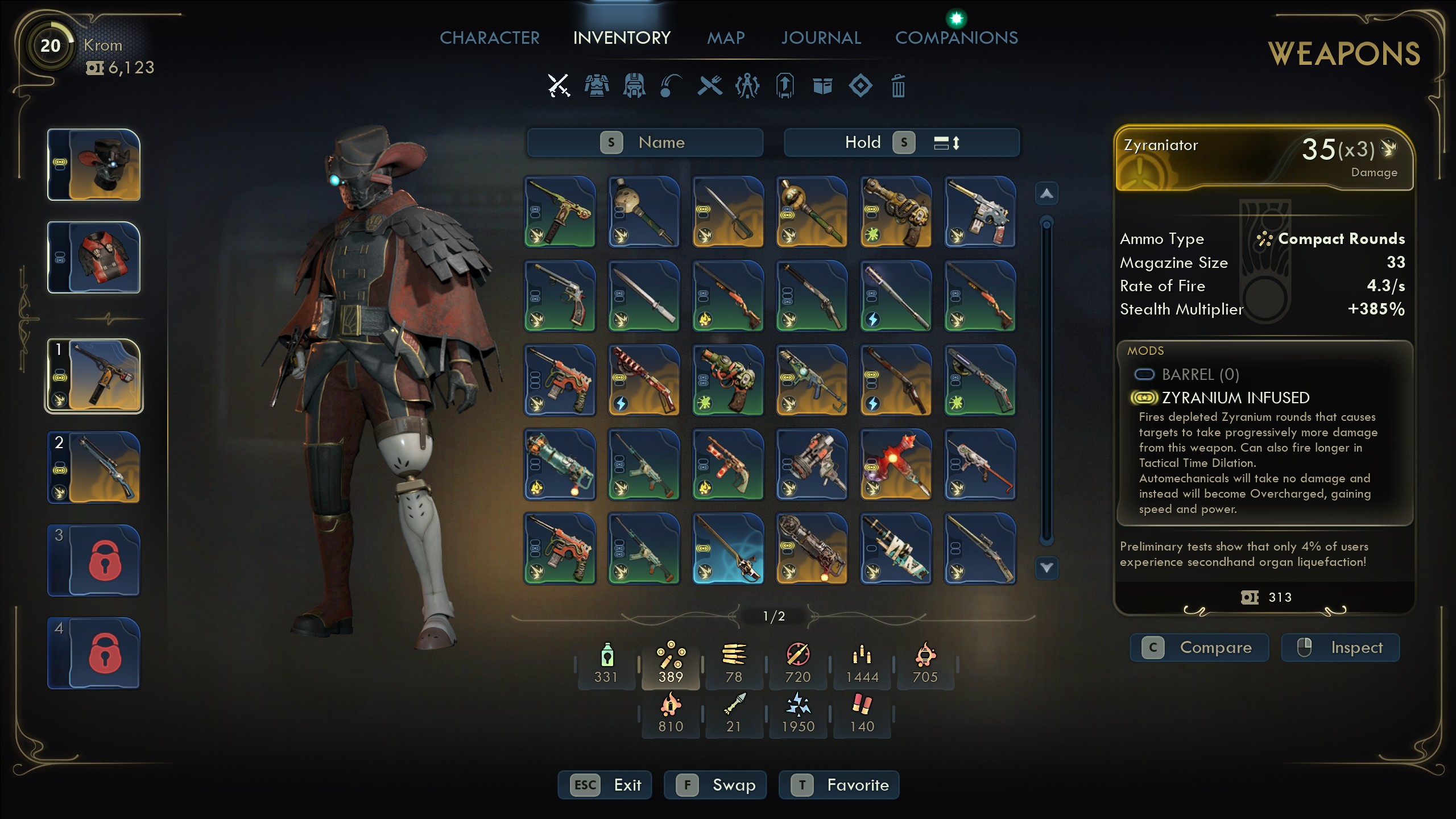 Outer Worlds 2 best weapons - Zyraniator