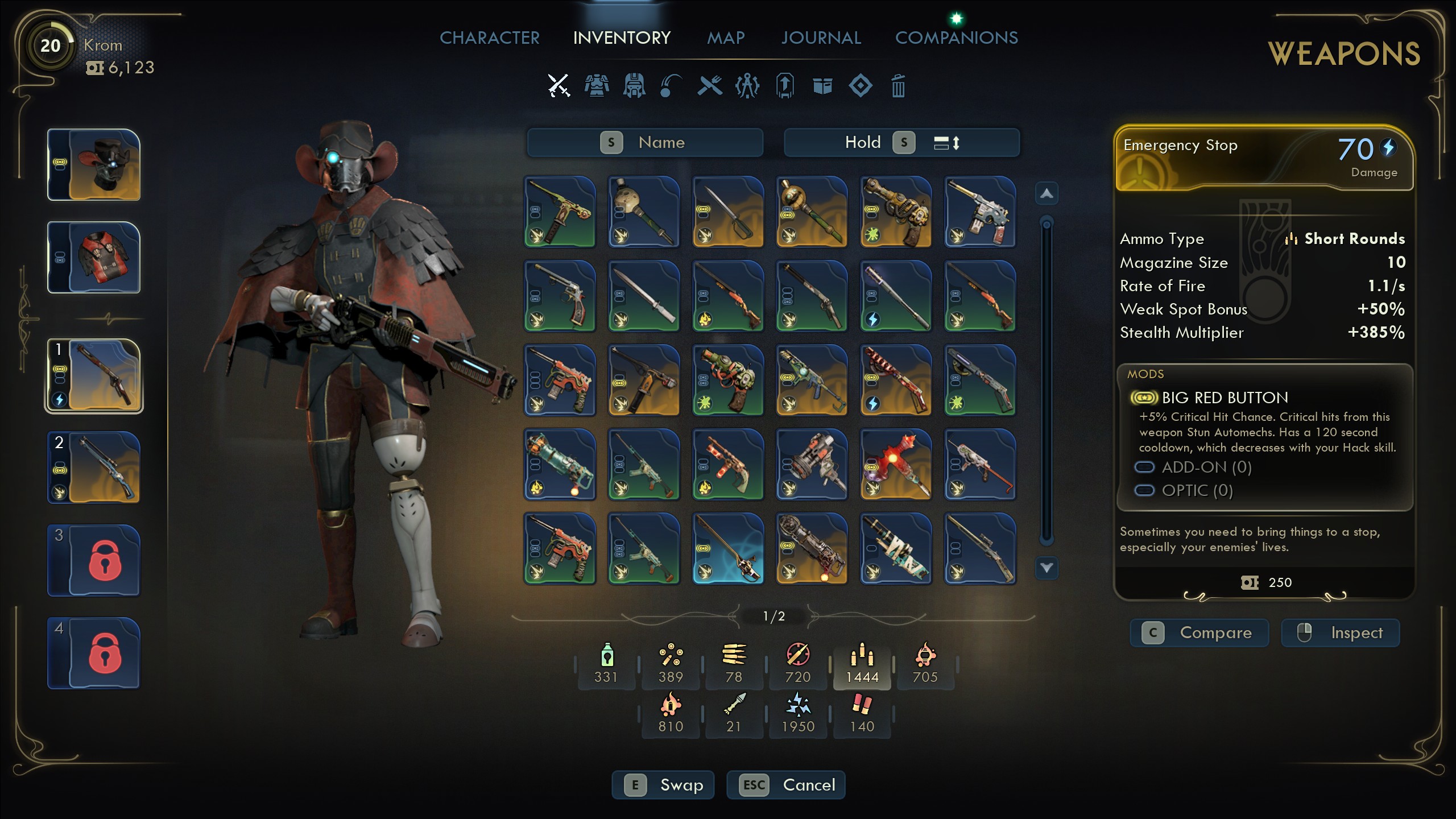 Outer Worlds 2 best weapons - Emergency Stop