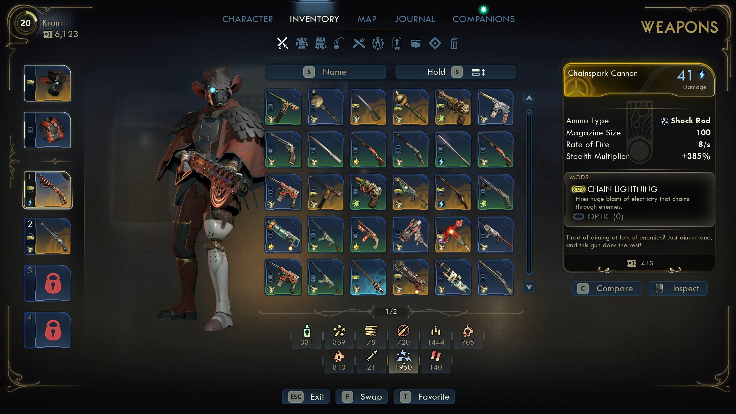 Outer Worlds 2 best weapons - Chainspark Cannon