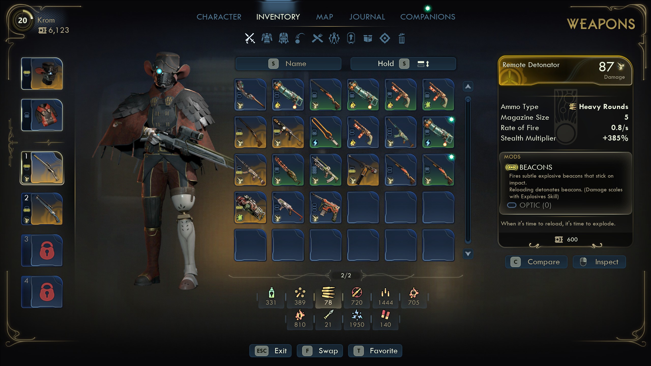 Outer Worlds 2 best weapons - Remote Detonator