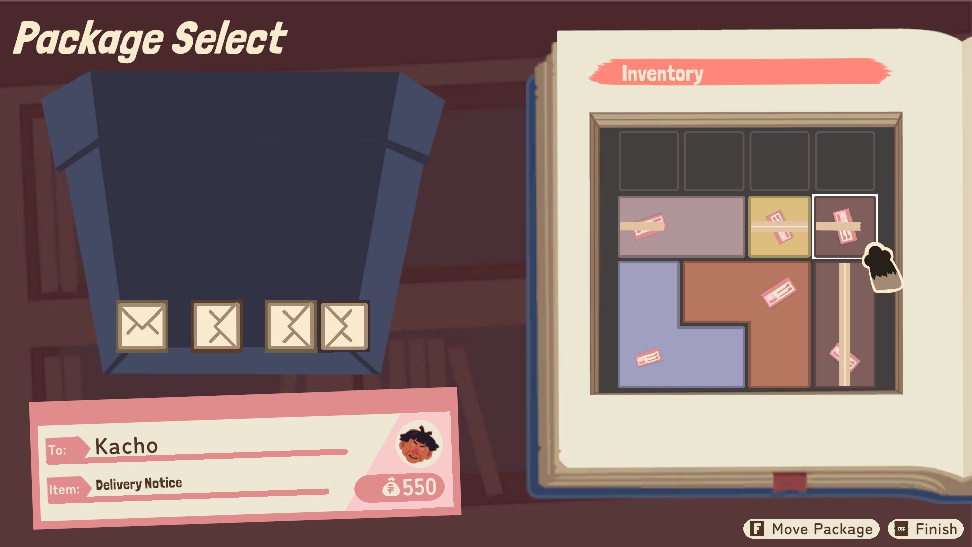 Tanuki Pons Summer mail delivery puzzle