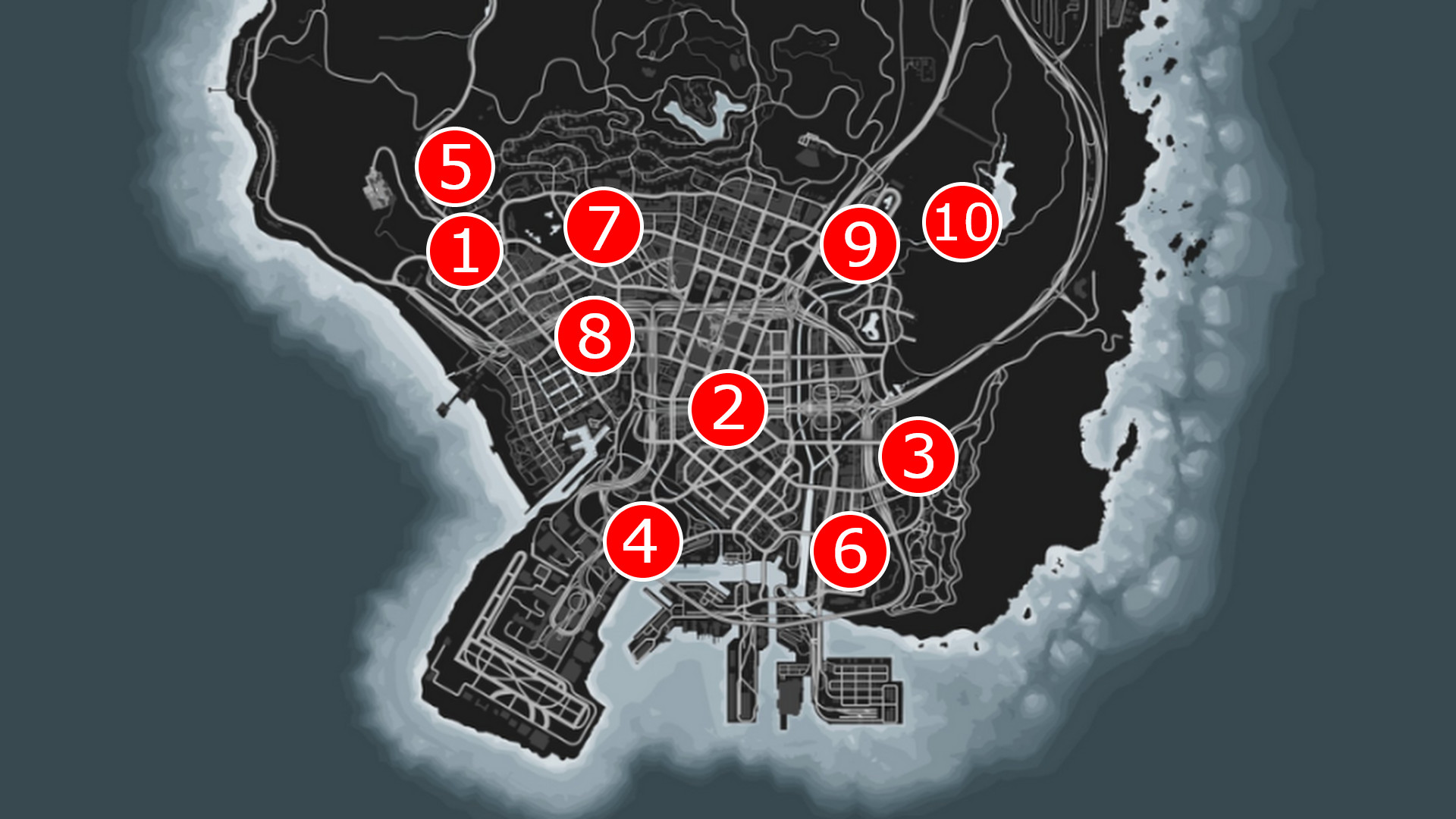 GTA Online ghost locations map