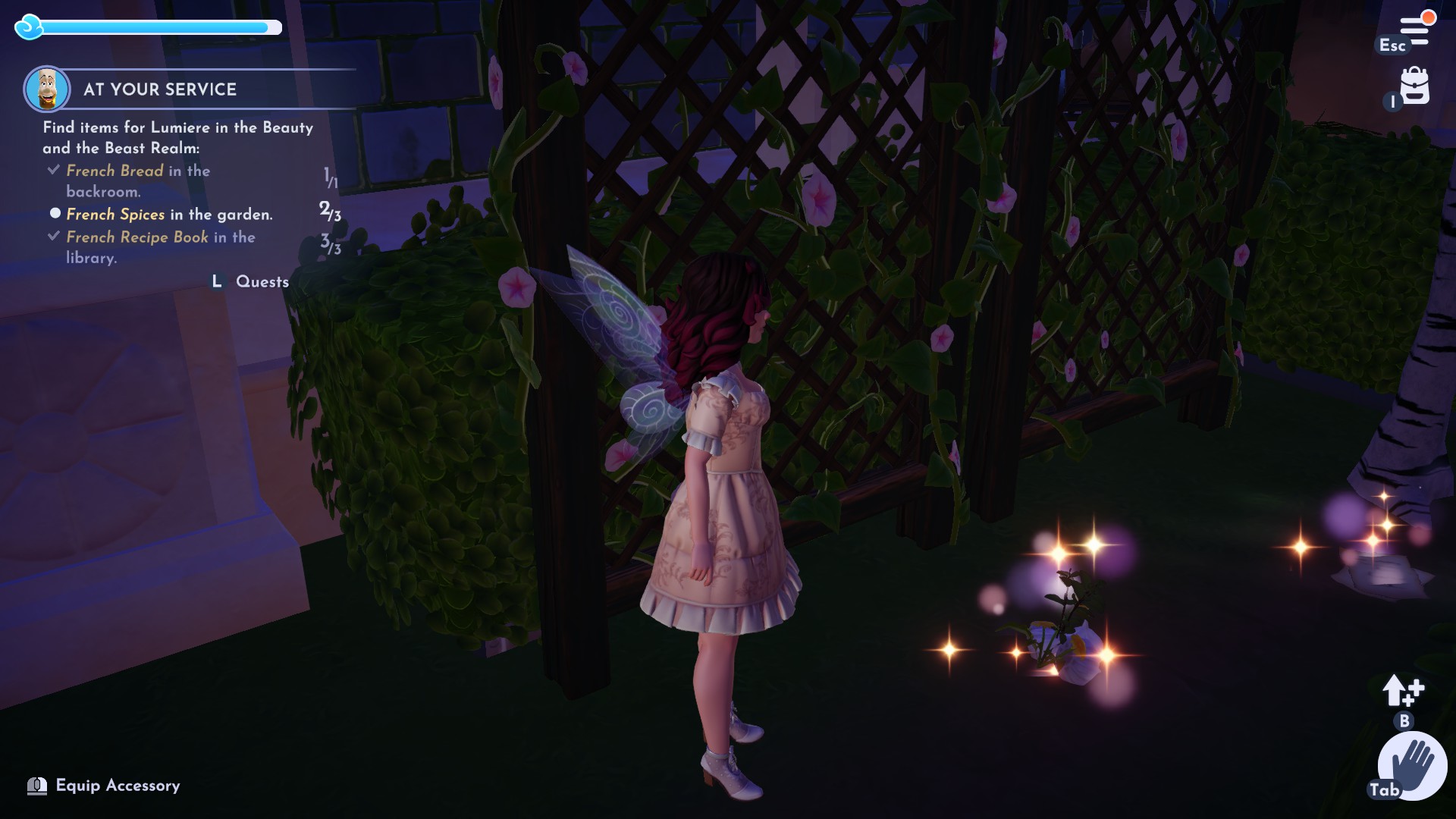 French ingredient locations for Lumiere in Disney Dreamlight Valley