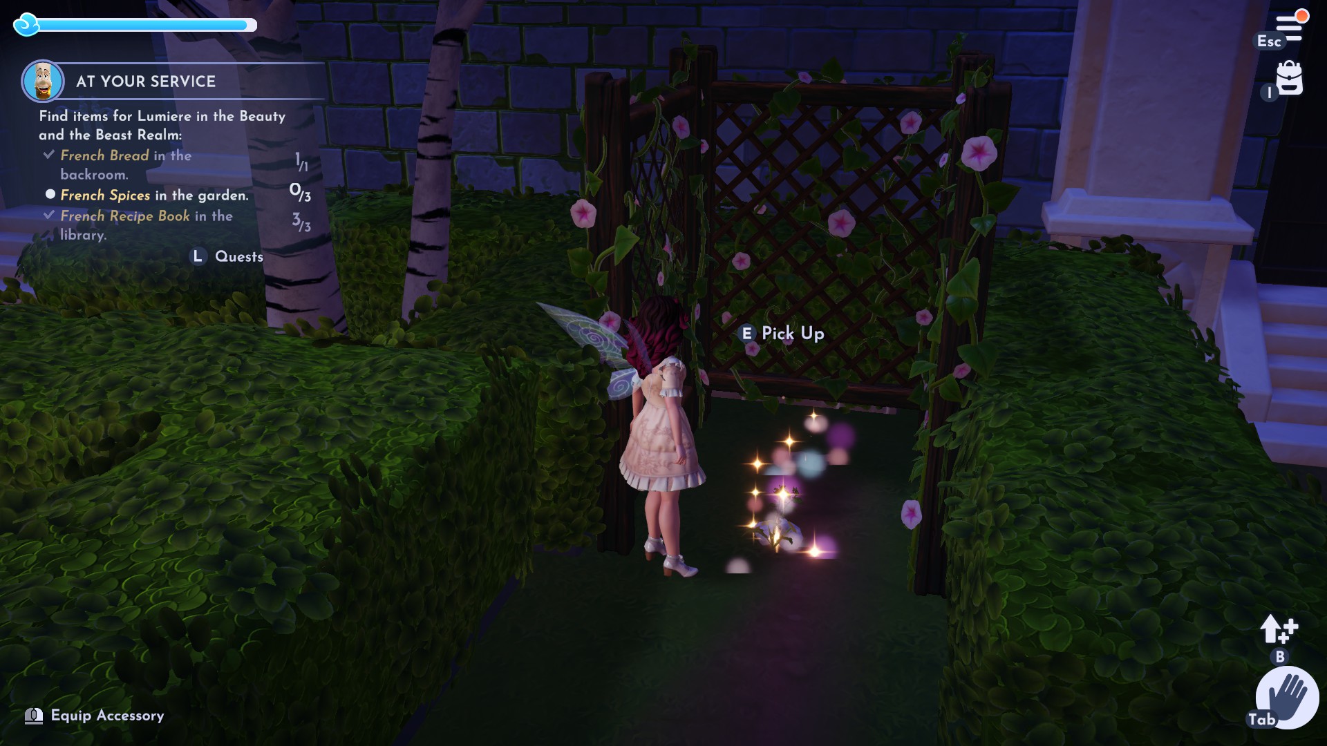 French ingredient locations for Lumiere in Disney Dreamlight Valley