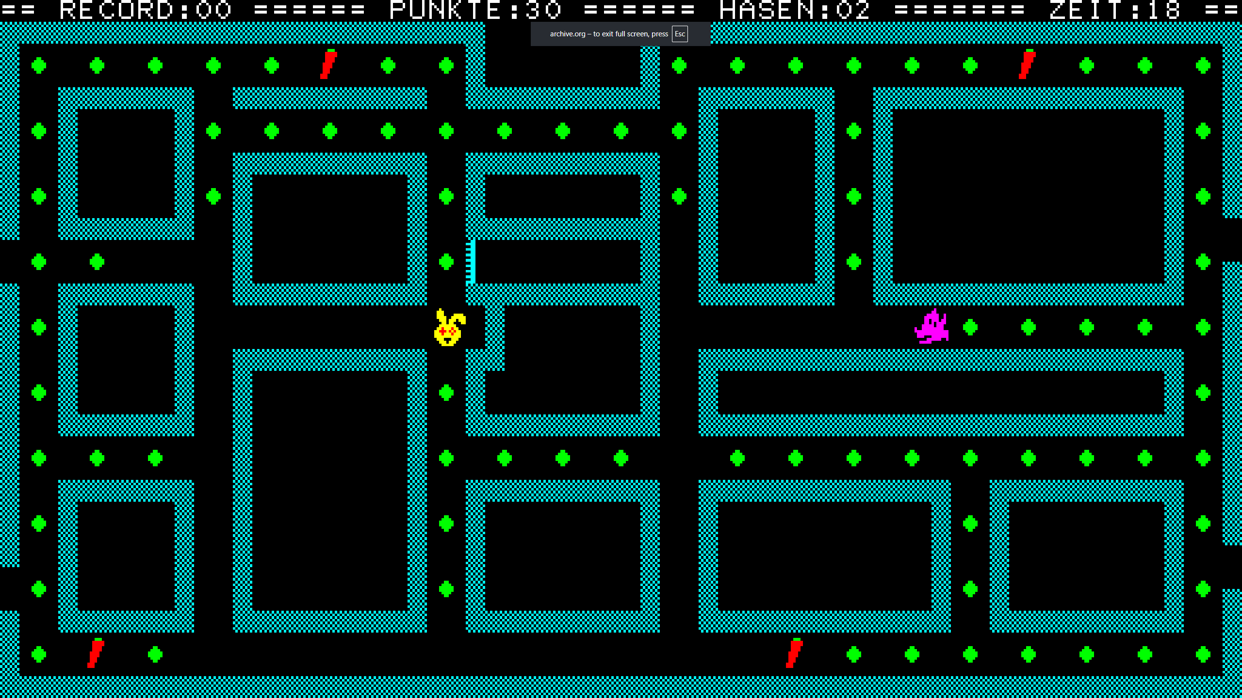 Hare and Wolf - a very obvious Pac-Man clone.