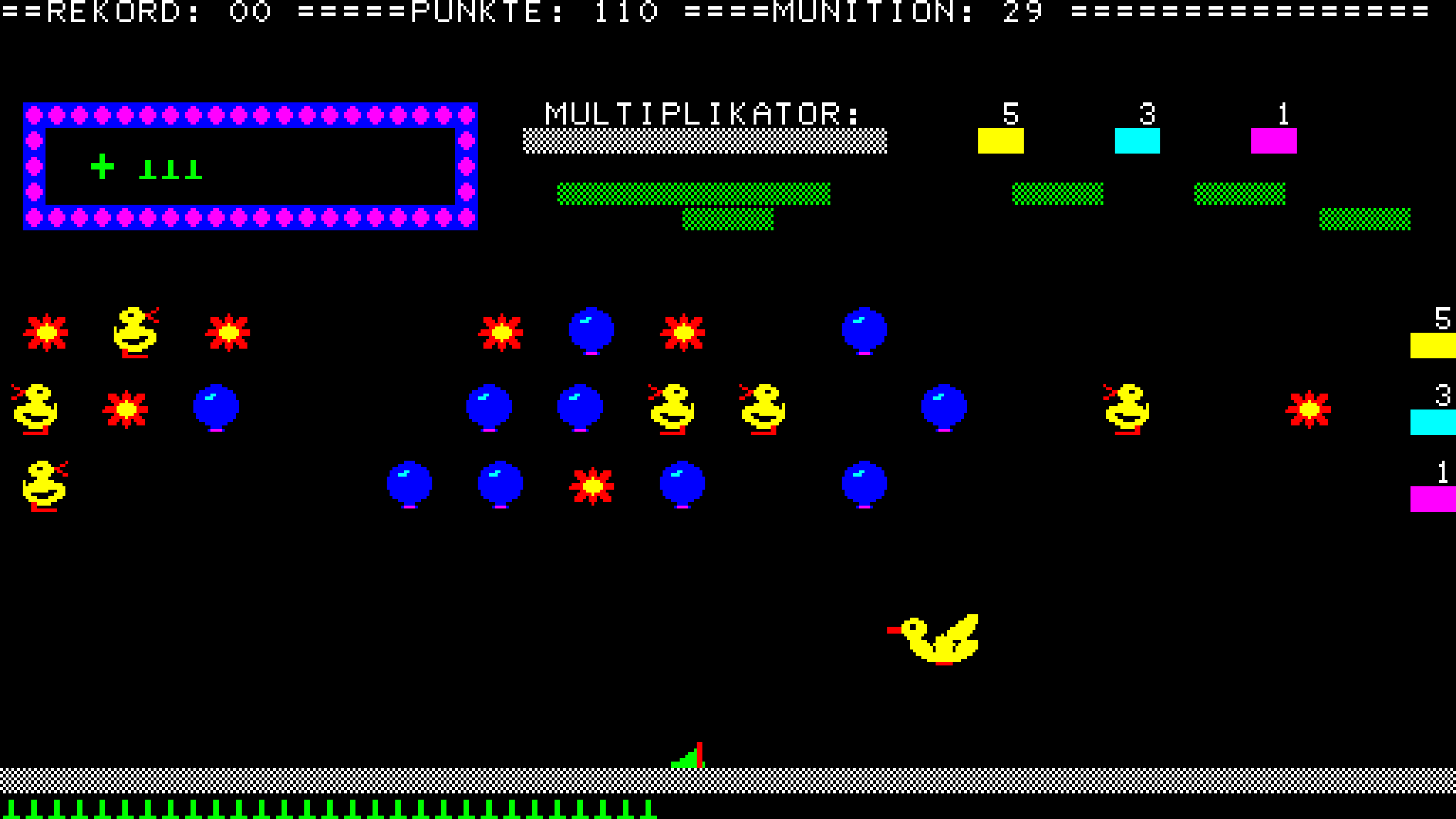 Shooting ducks in Shooting Gallery.