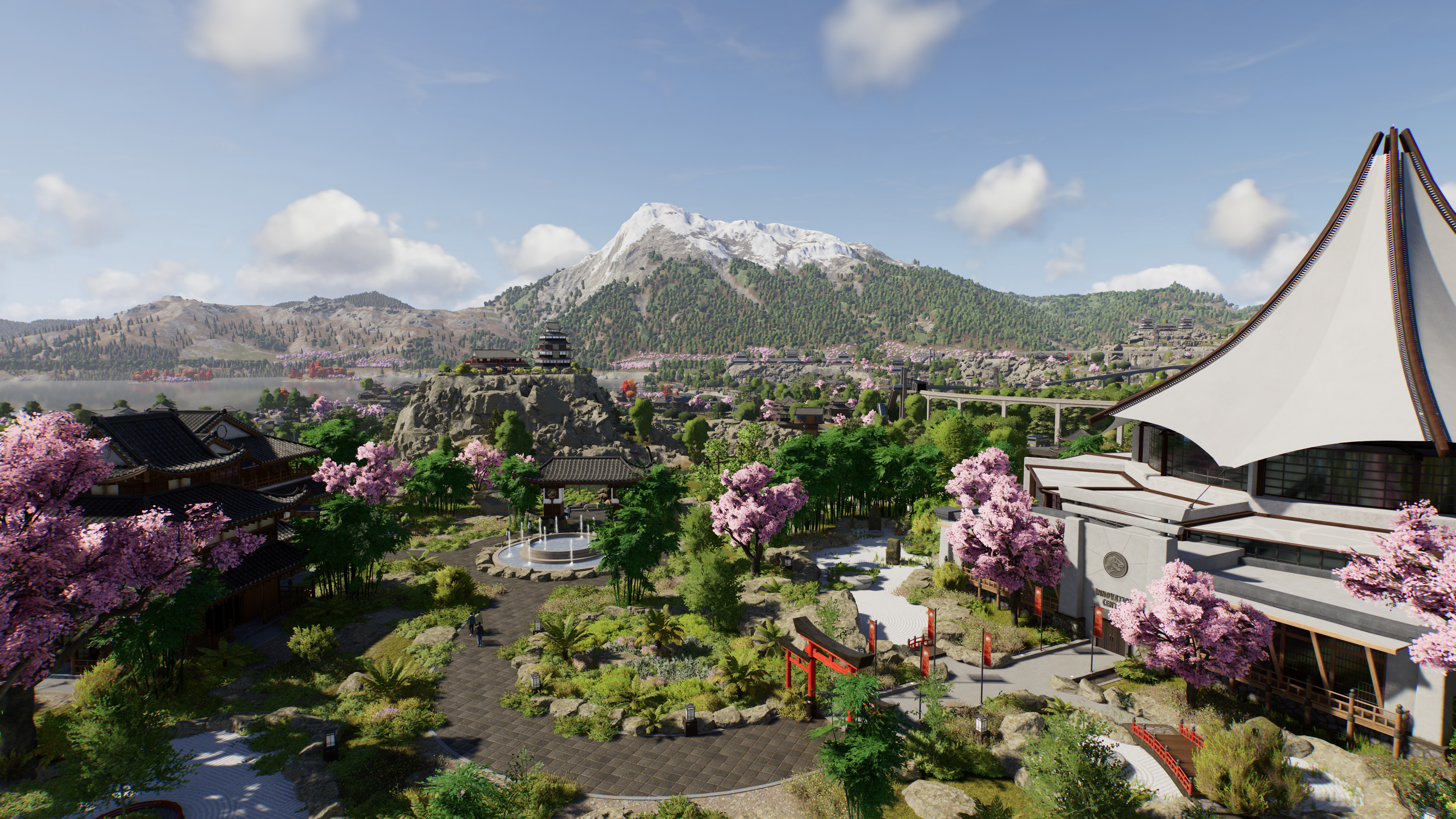 A park in Japan in Jurassic World Evolution 3.