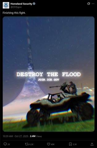 Microsoft might be silent, but Halo’s co-creator and Halo 2’s design lead have called the US government’s ‘Destroy the Flood’ analogy comparing immigrants to parasites ‘absolutely abhorrent’