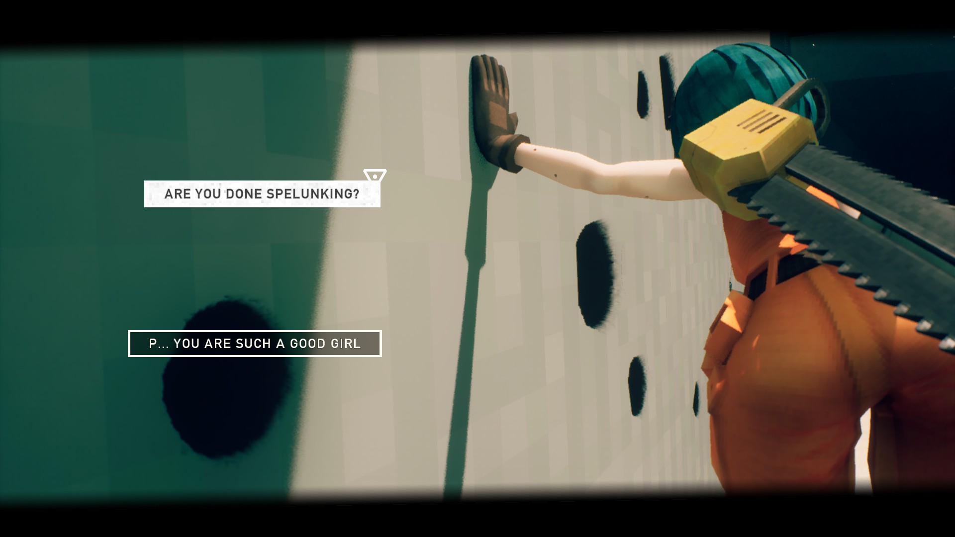 A dialogue option reads 