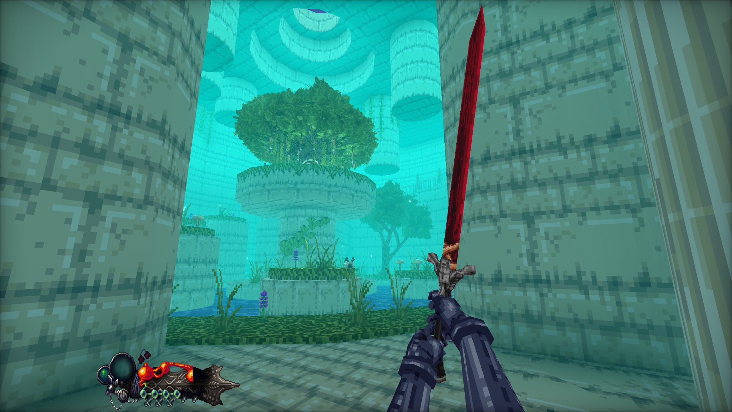 View of misty ruins area in Mohrta.