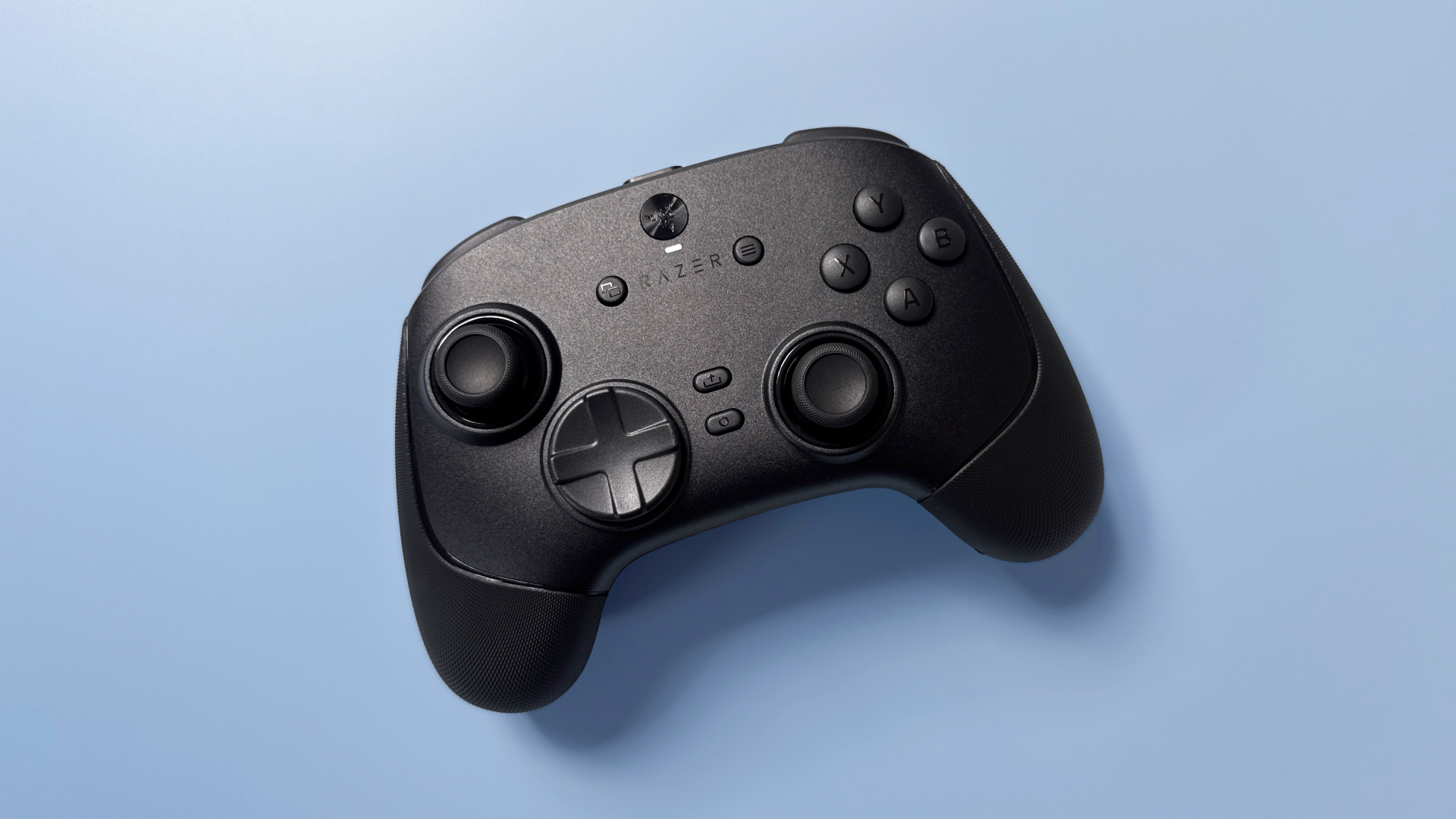 Razer Wolverine V3 Pro 8K Pro controller on a light blue background