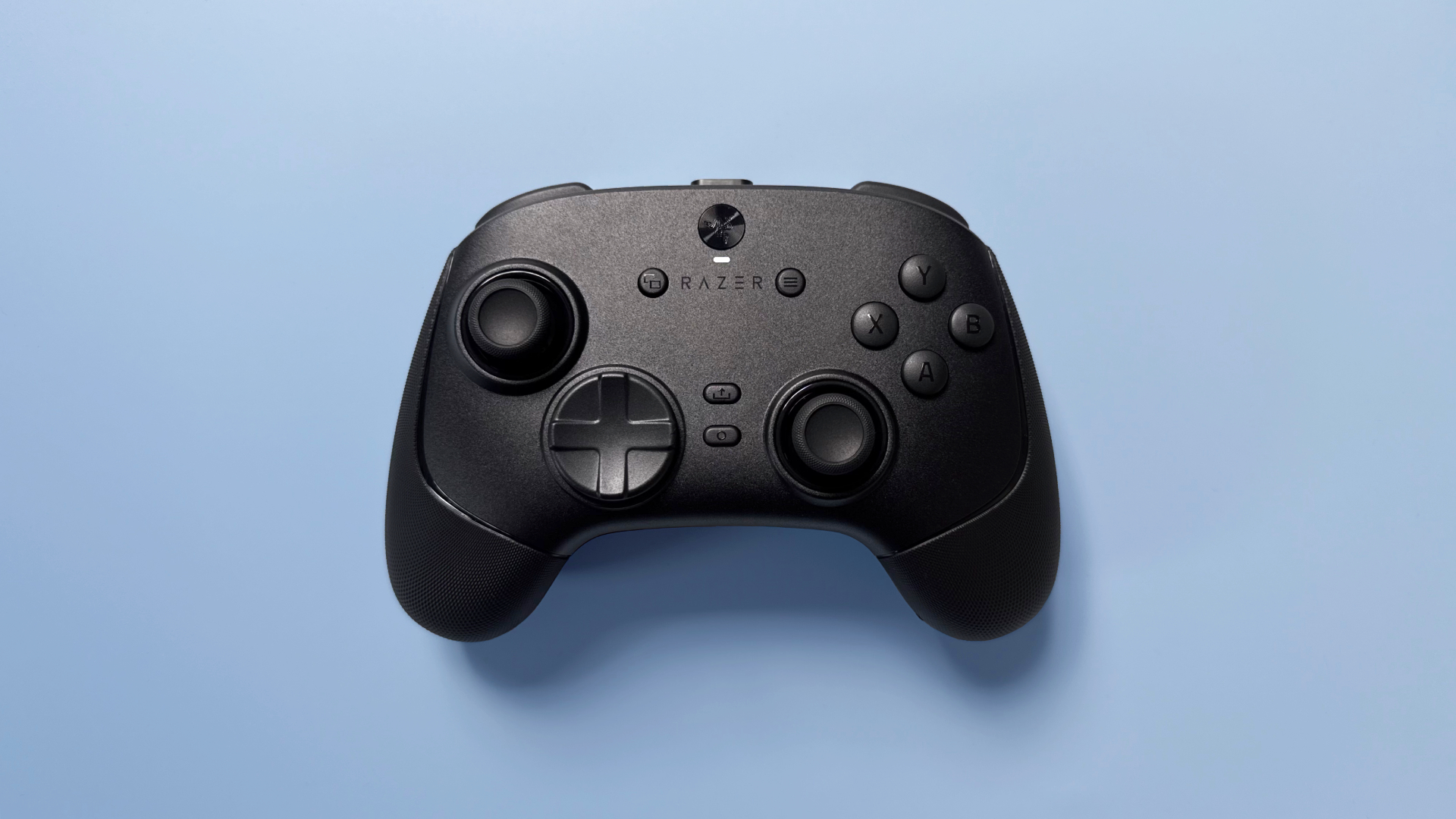 Razer Wolverine V3 Pro 8K Pro controller on a light blue background