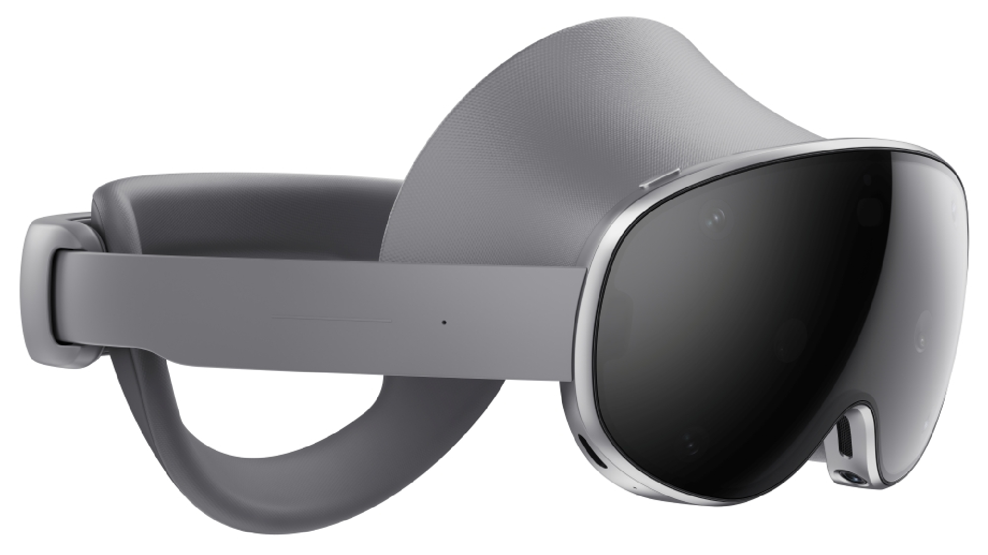 The Samsung Galaxy XR headset, shot from various angles