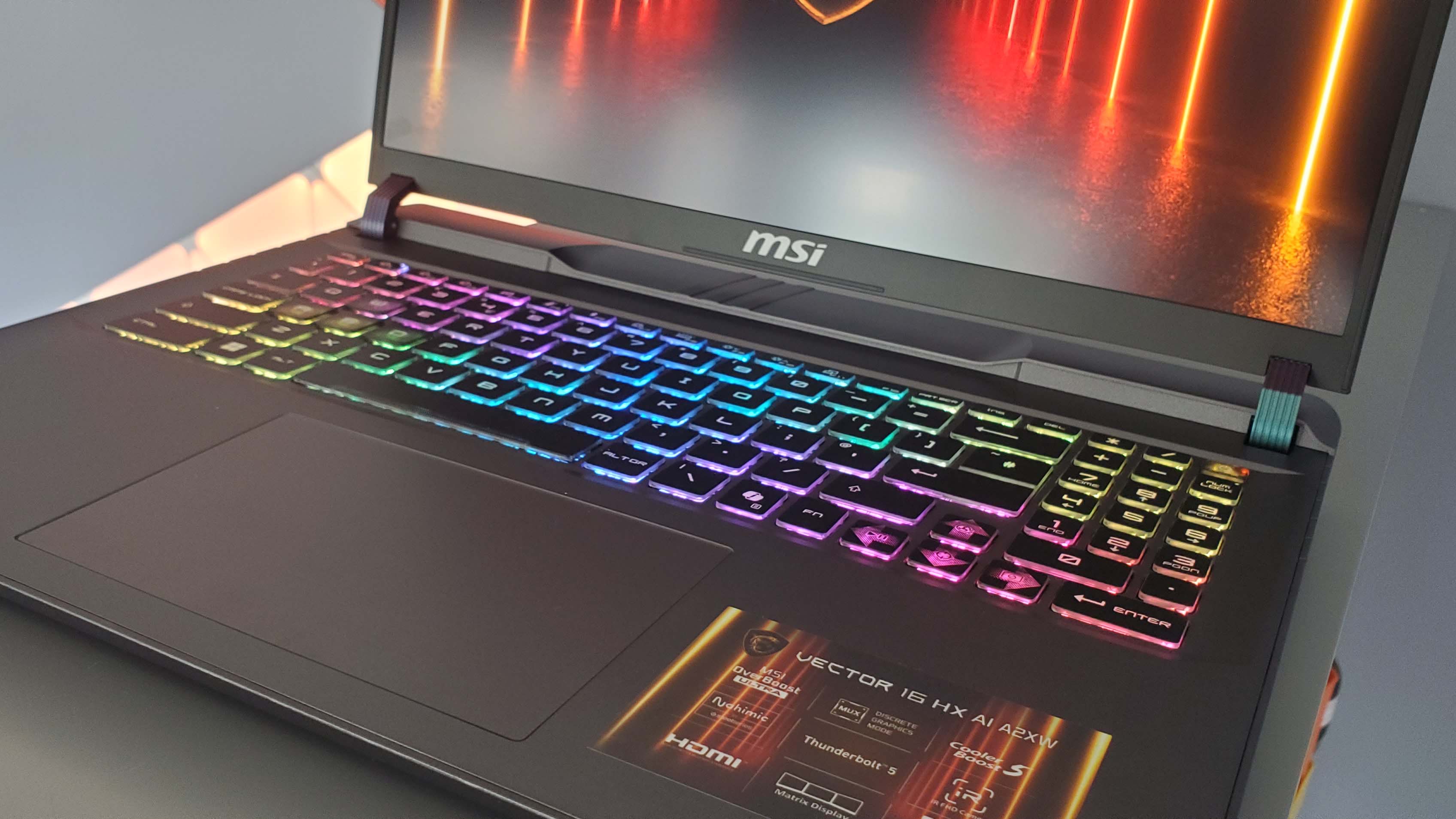 MSI Vector 16 HX AI gaming laptop