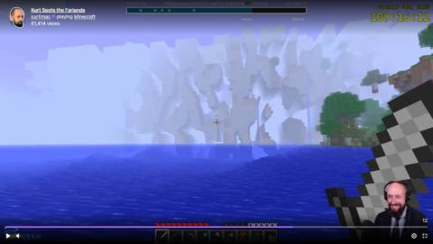 The Far Lands! Over 14 years later, the edge of a Minecraft world has been reached