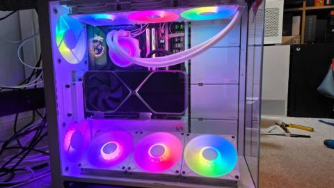 Tools of the trade: I upgraded my gaming PC with a 420mm Arctic Liquid Freezer 3 AiO and vertical GPU mount, and now it looks incredible