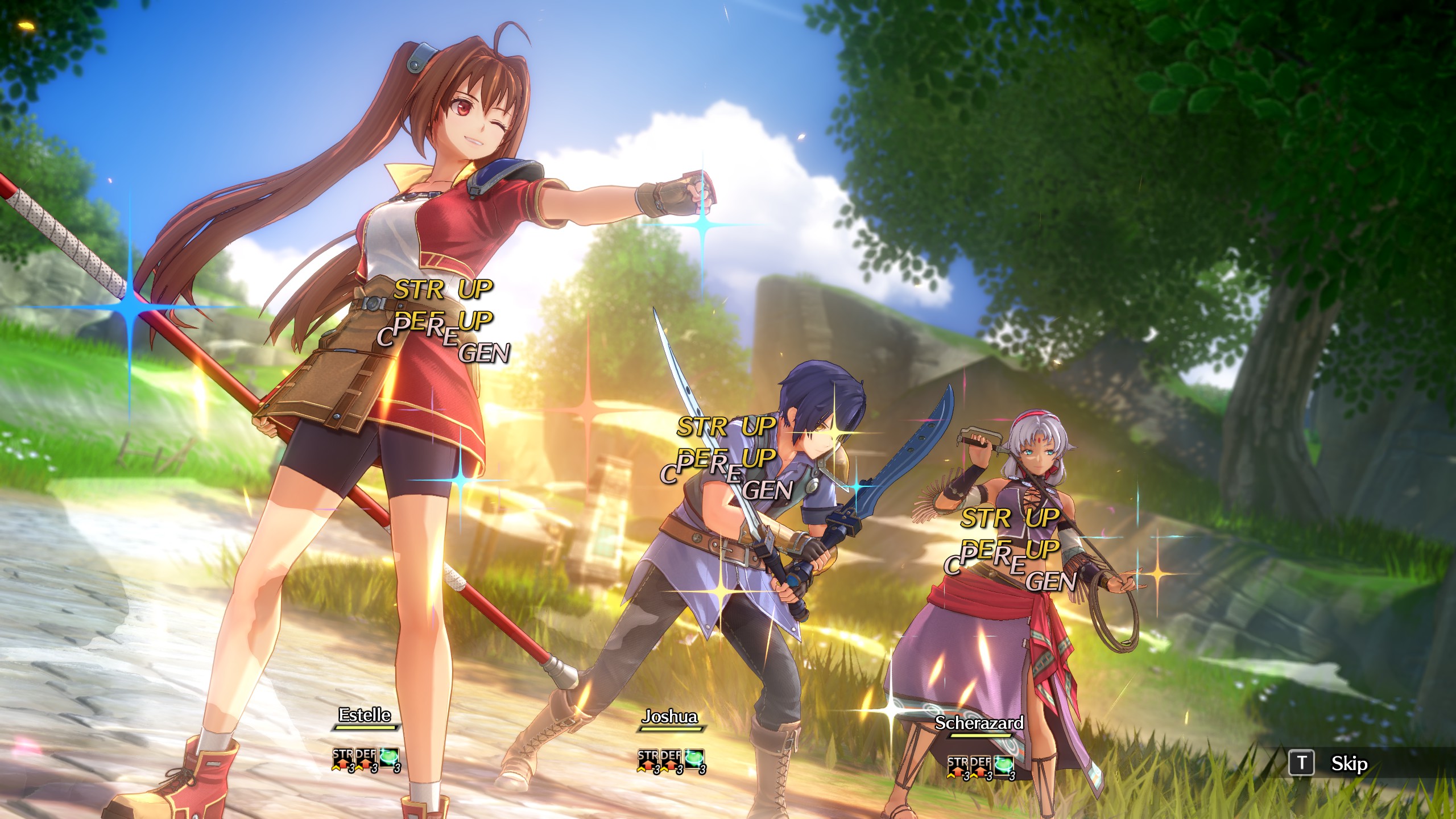 Trails in the Sky 1st Chapter - Team buff