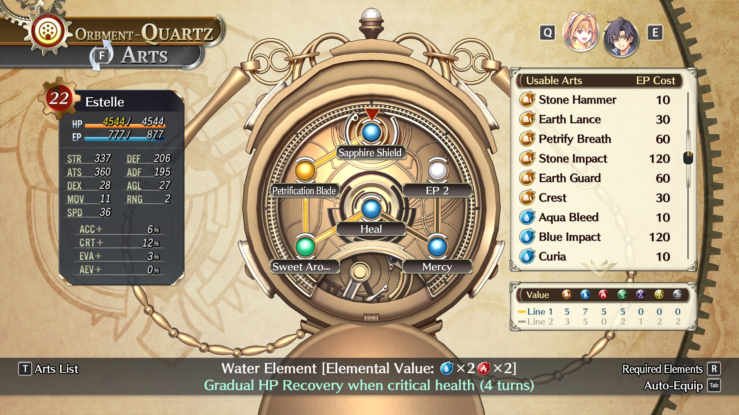 Trails in the Sky 1st Chapter - Quartz system