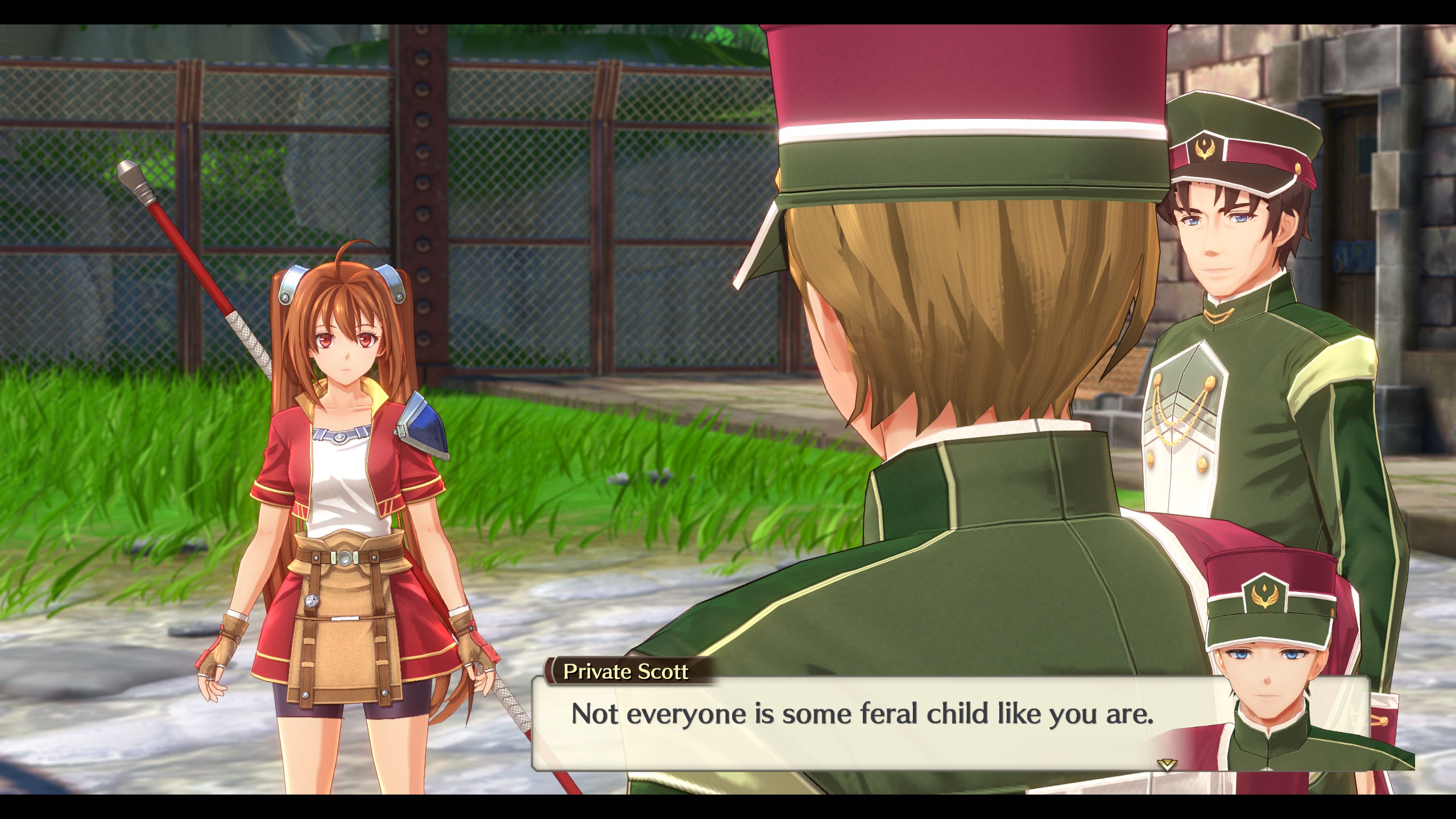 Trails in the Sky 1st Chapter - Estelle being called a feral child