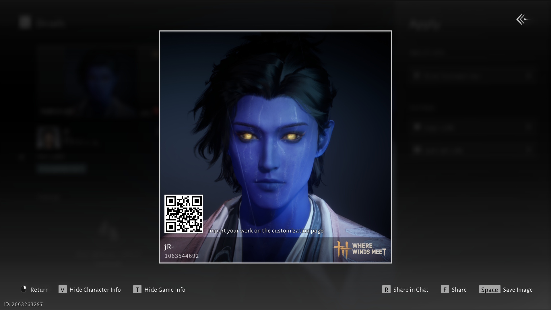 Where Winds Meet character customization codes