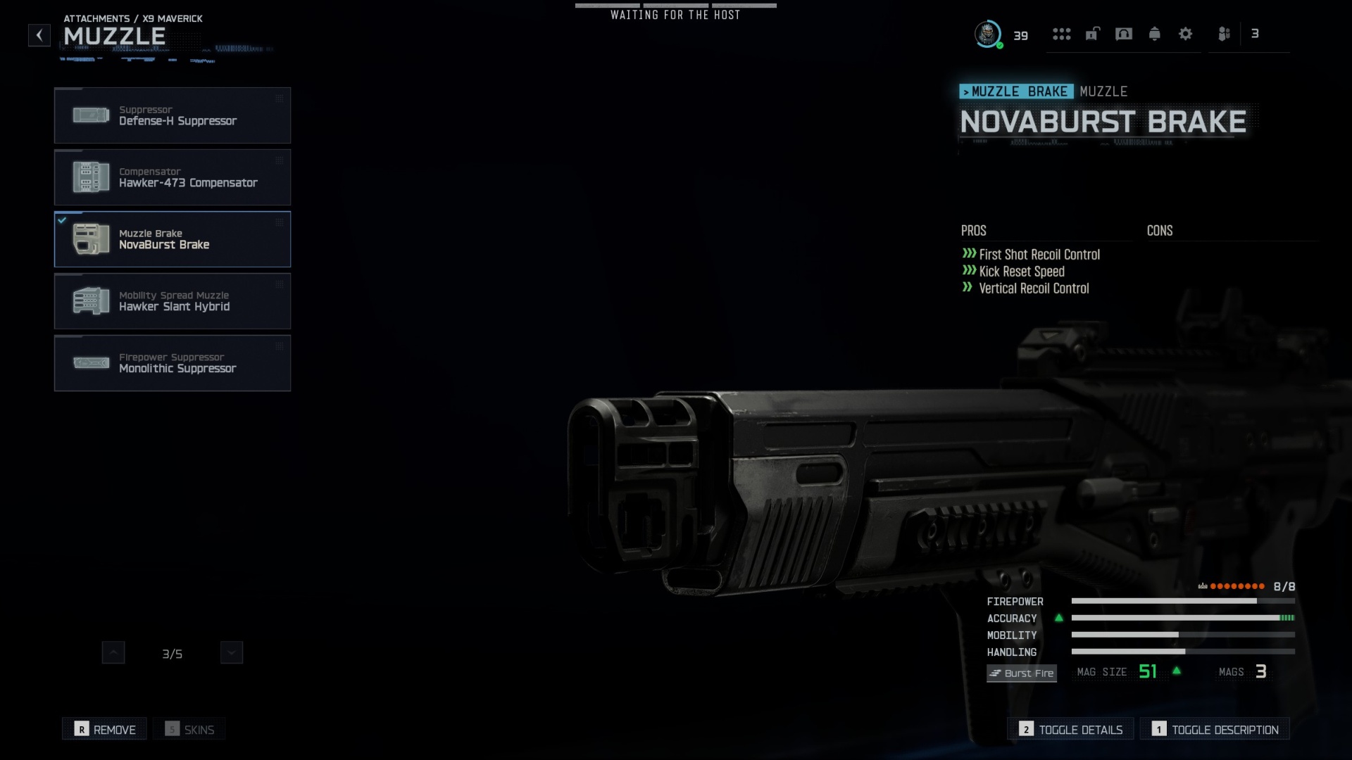 Black Ops 7 X9 Maverick - Novaburst Brake muzzle