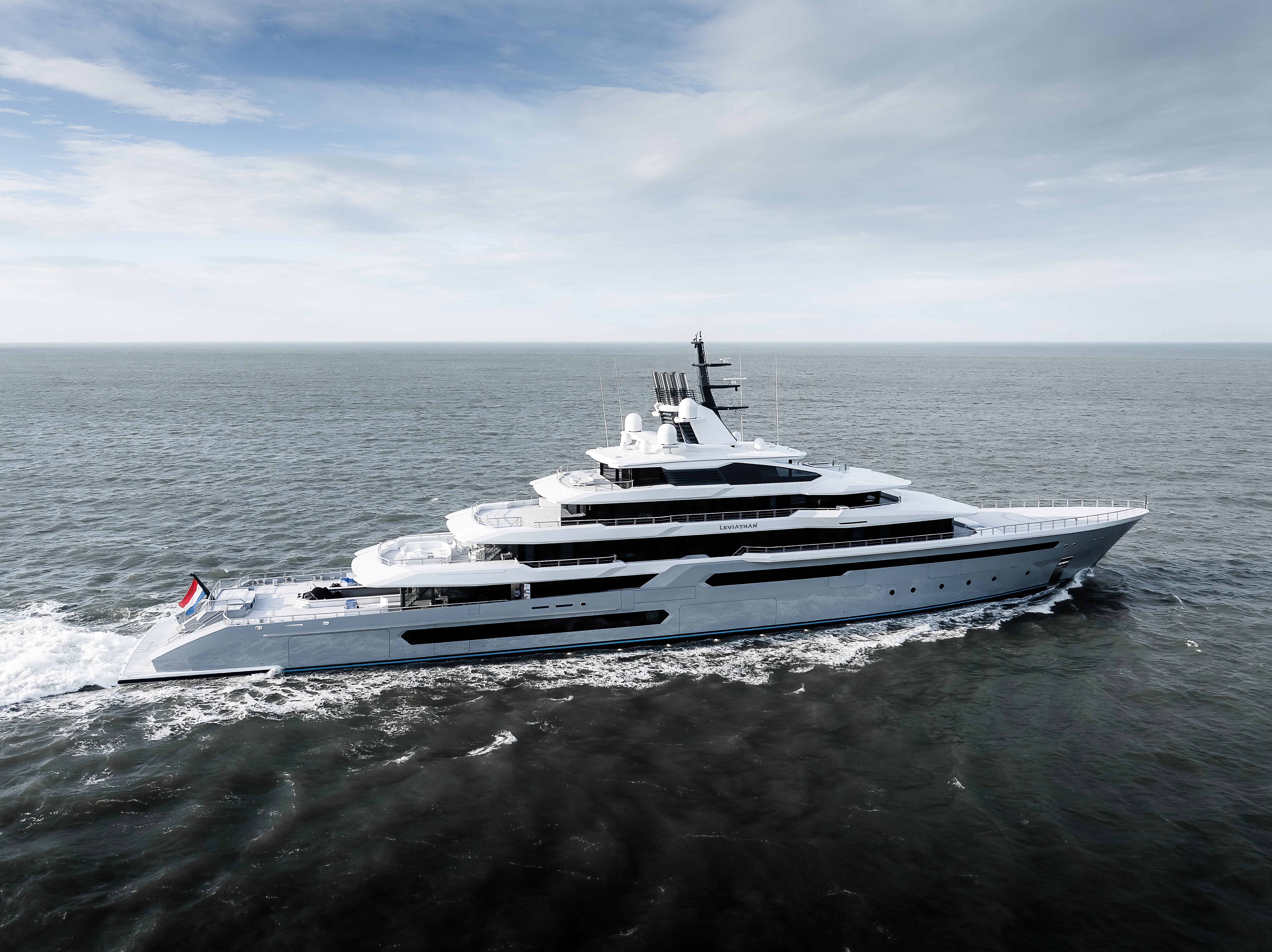 Gabe Newell's superyacht, the Leviathan, sailing the seven seas.