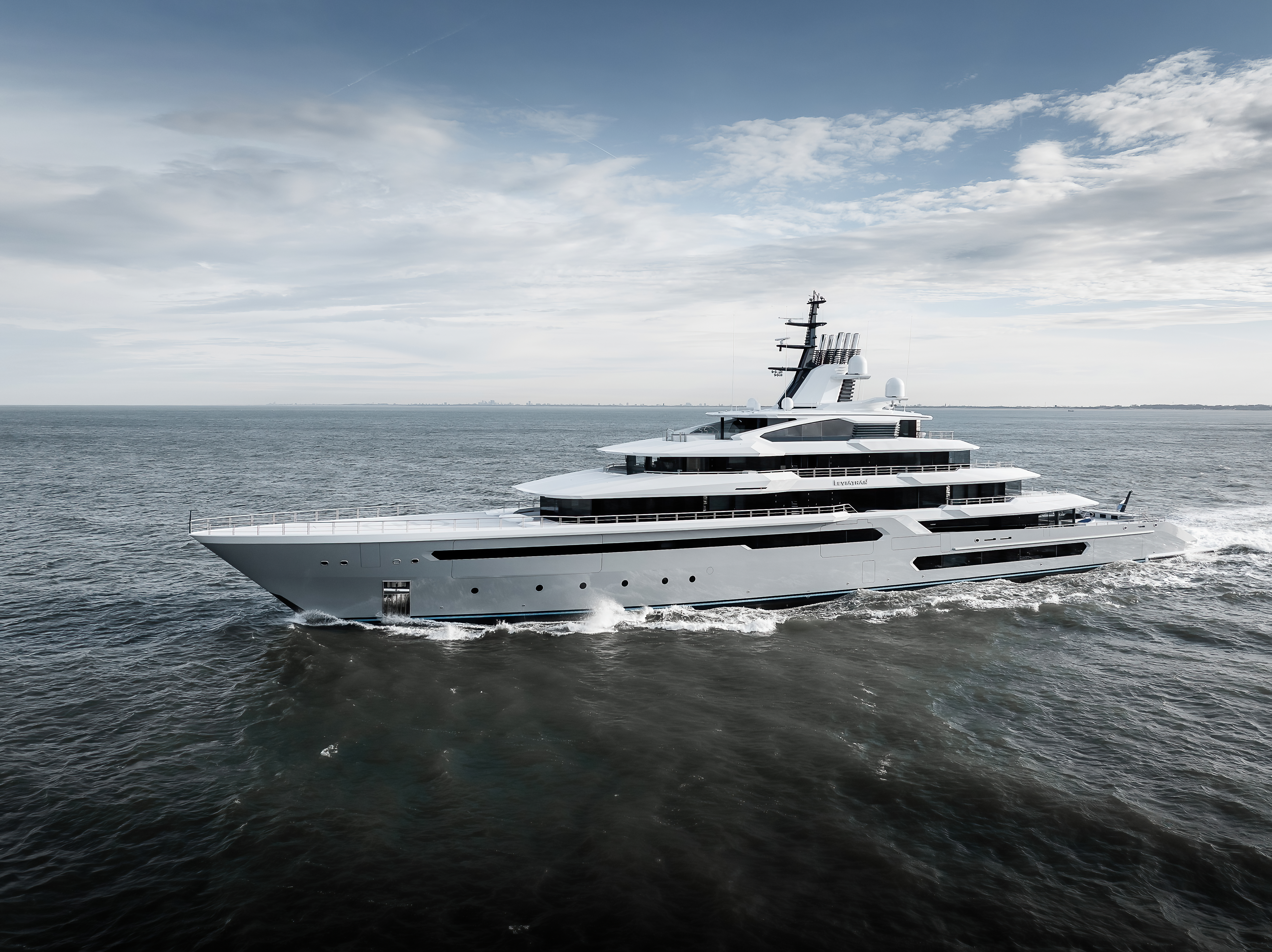 Gabe Newell's superyacht, the Leviathan, sailing the seven seas.