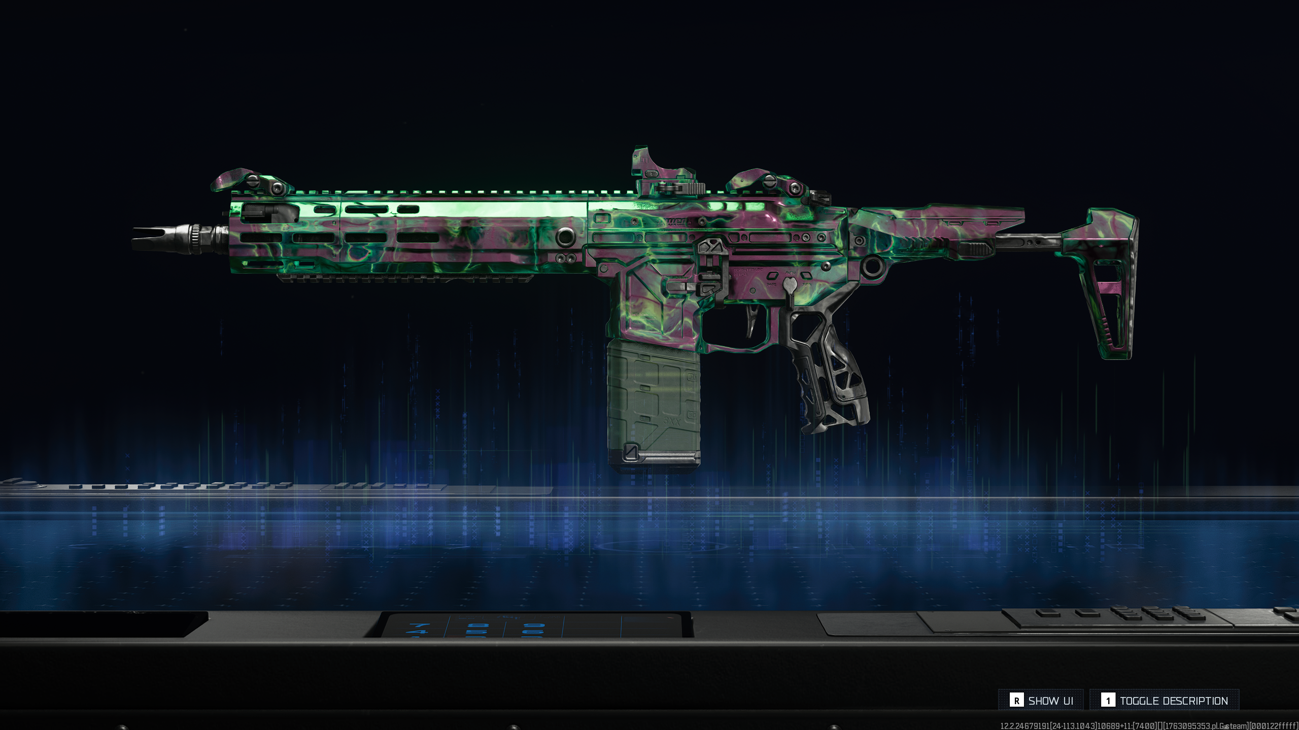 Black Ops 7 Mastery Camos: The Genesis camo on the M15 MOD 0 assault rifle.