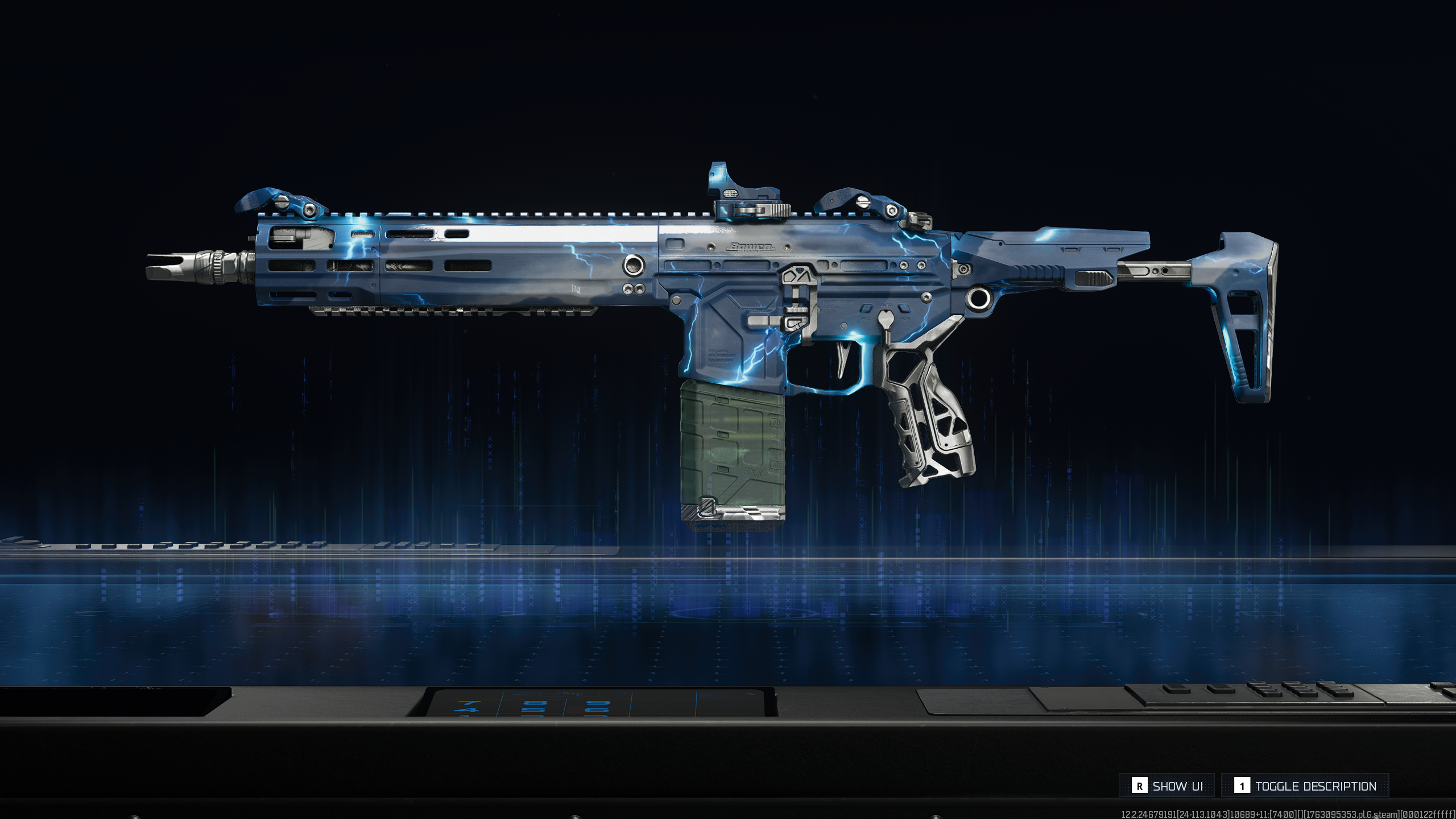 Black Ops 7 Mastery Camos: The Tempest camo on the M15 MOD 0 assault rifle.