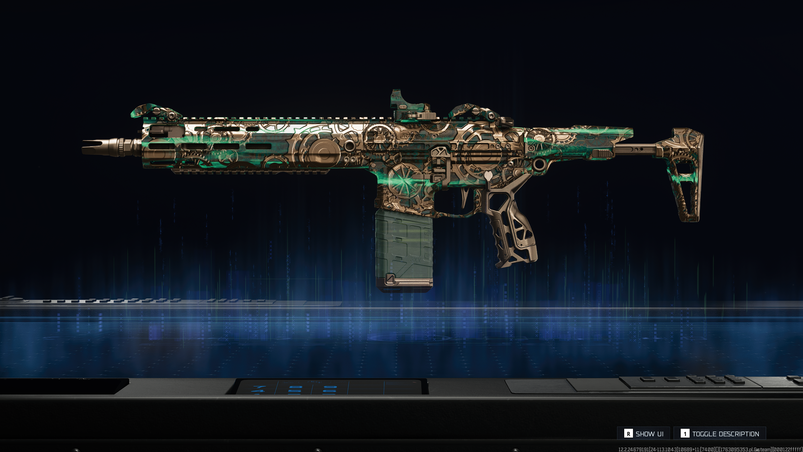 Black Ops 7 Mastery Camos: The Doomsteel camo on the M15 MOD 0 assault rifle.