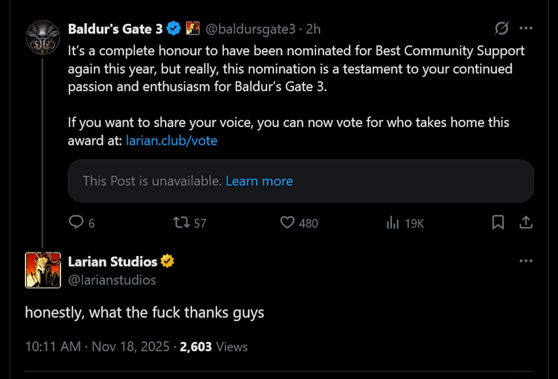 honestly, what the fuck thanks guys