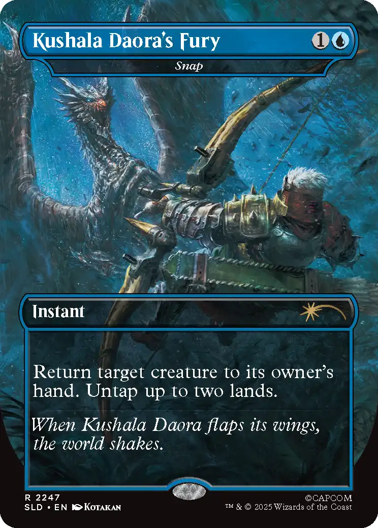 Kushala Daora's Fury from the Monster Hunter Secret Lair drop.