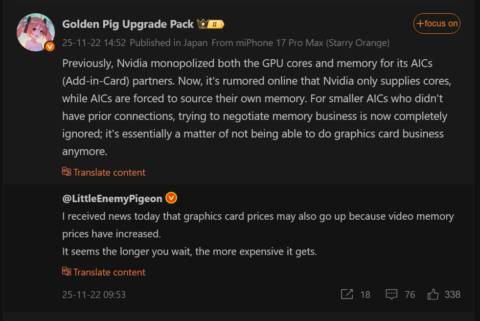 Oh great, the latest rumours suggest Nvidia might stop bundling VRAM with its GPUs, because who cares about cheap graphics cards