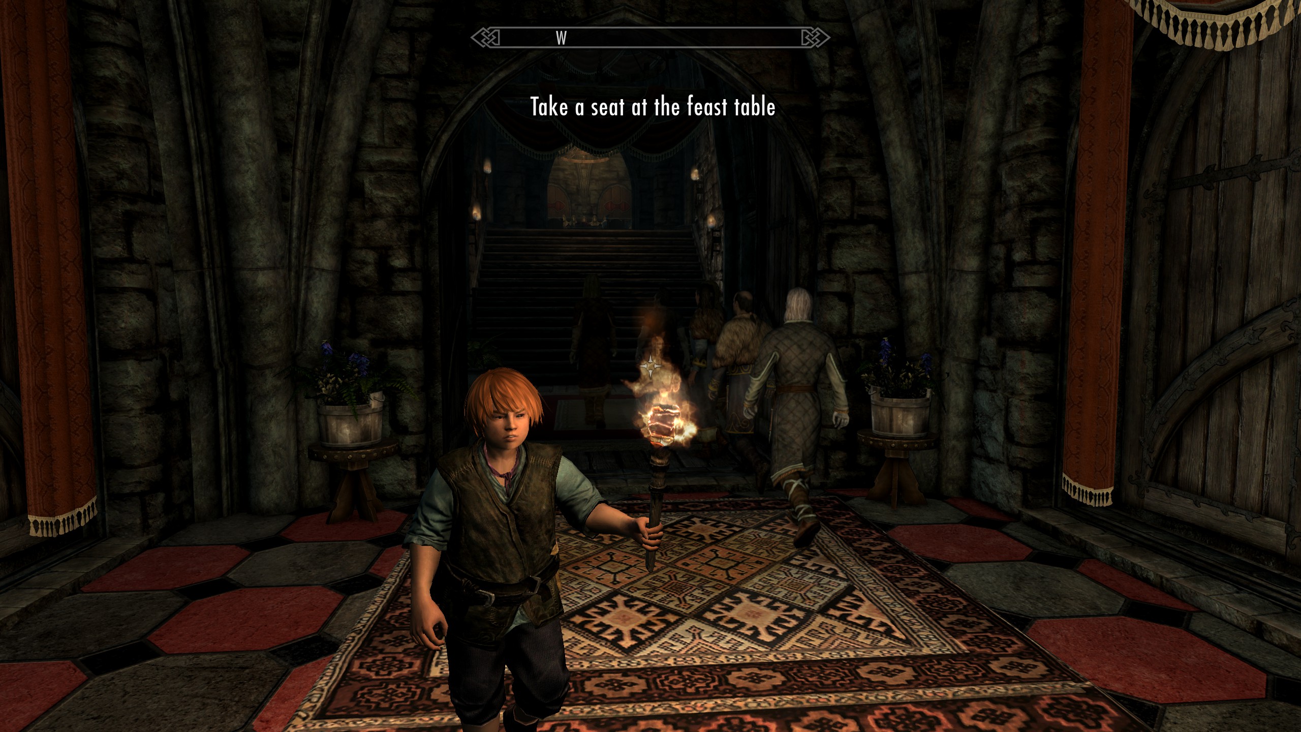 Rufus pulls a face at a party.