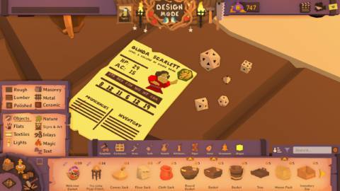 Tavern Keeper’s item design tool is so good one player made a tabletop D&D set where you can actually read the stats on the character sheets