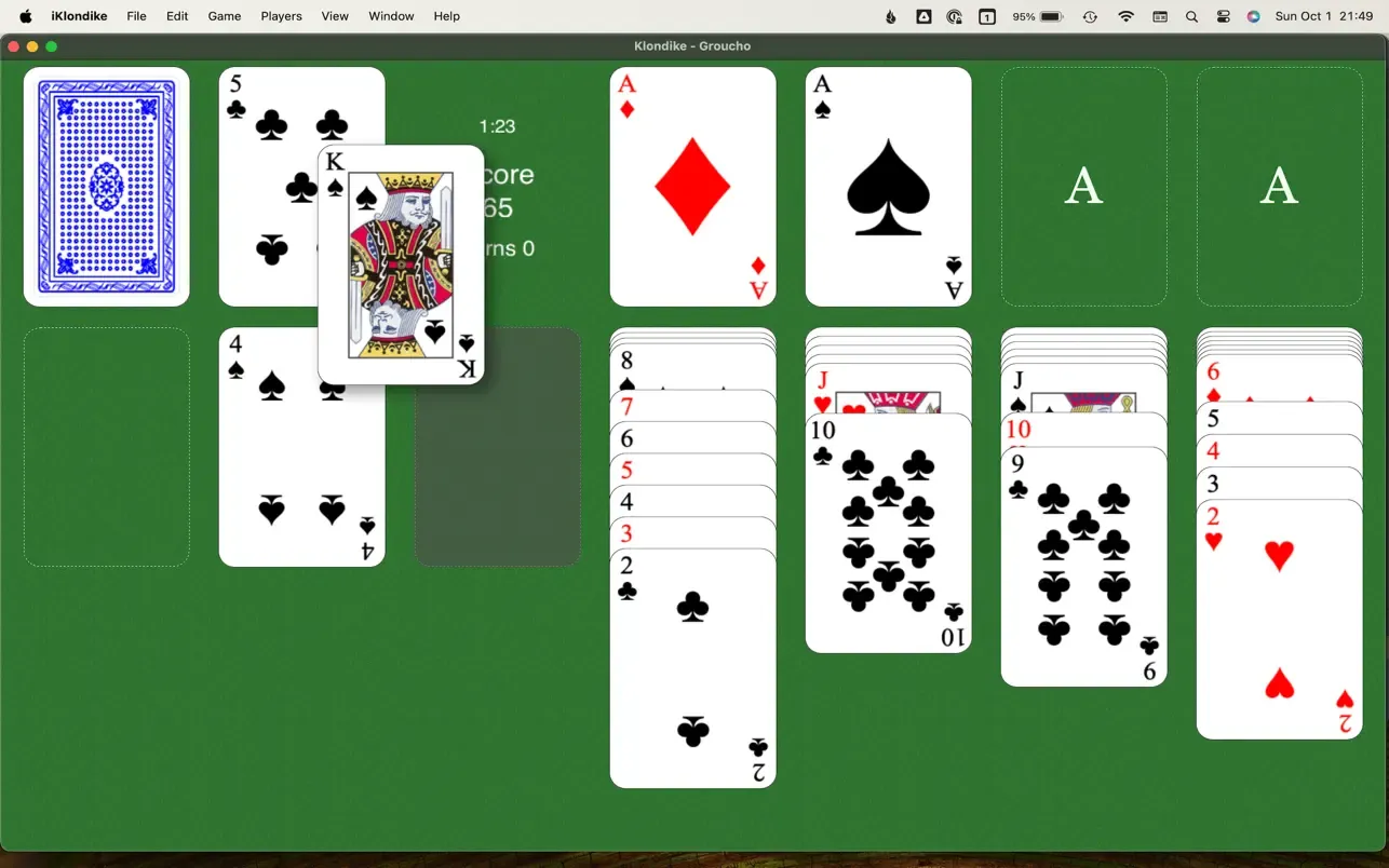 Klondike solitiare for Mac