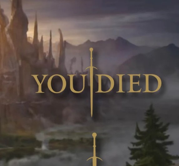 Elden Ring You Died sticker