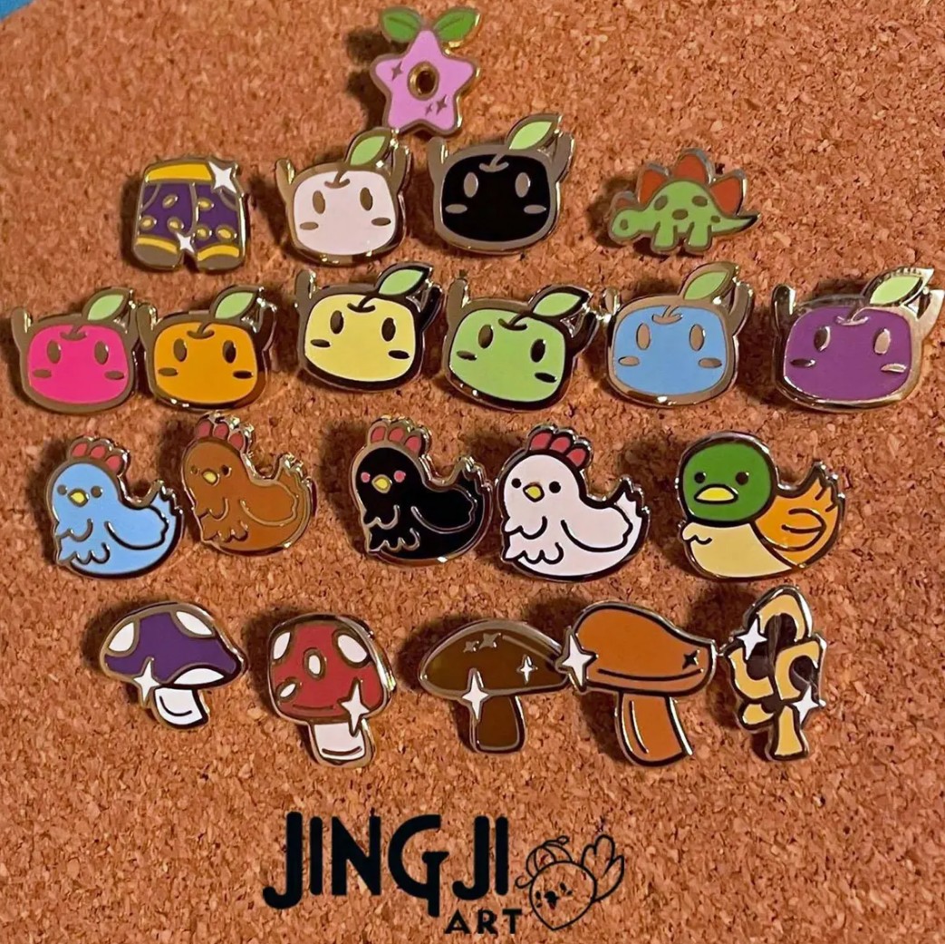 Collection of Stardew Valley pins