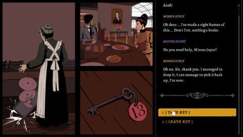 The Seance of Blake Manor is a folk horror detective game, but I’ve been too busy digging through my fellow hotel guests’ drawers to solve its supernatural mystery